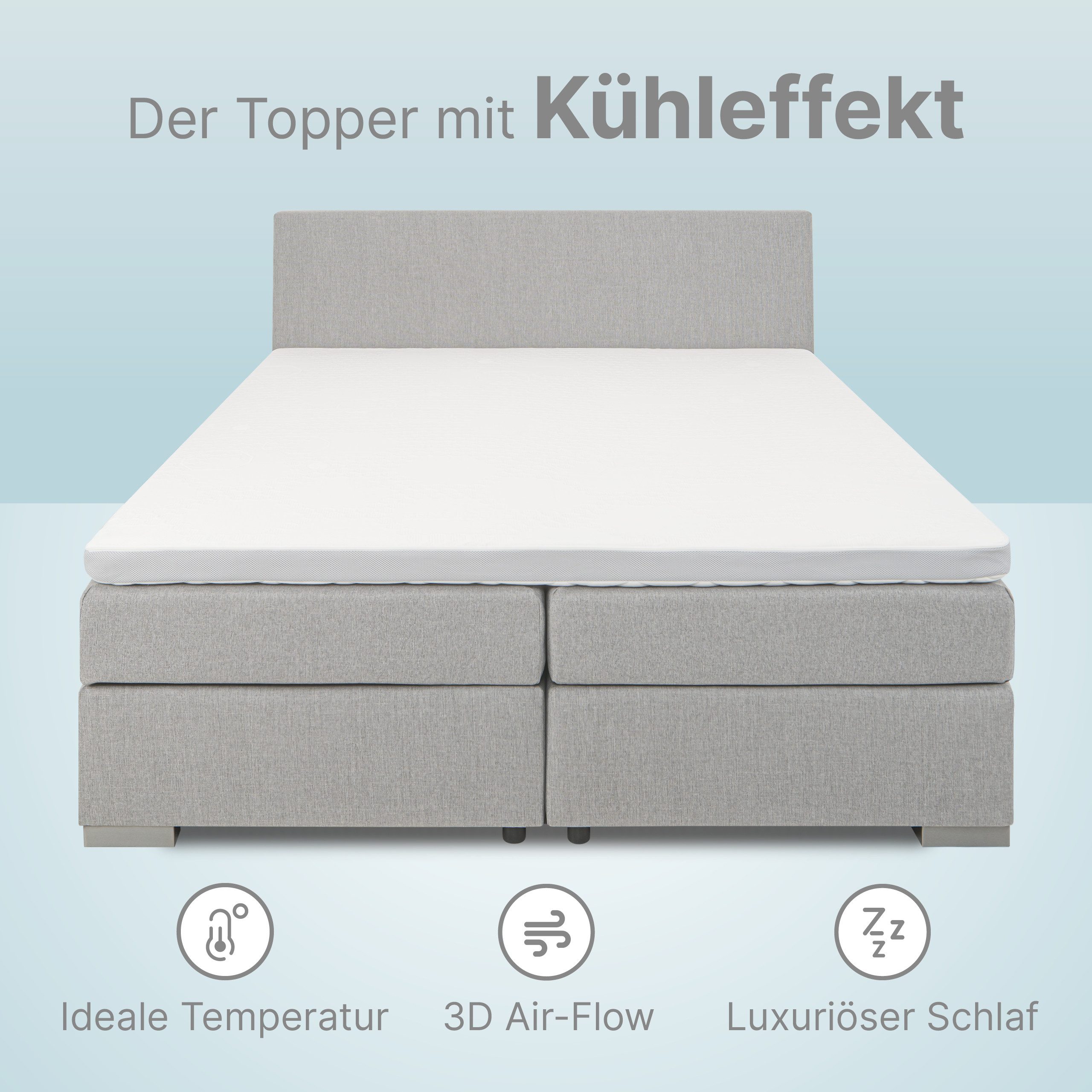 wonello, Topper Premium Sommer-Wintertopper bequeme Matratzenauflage günstig online kaufen