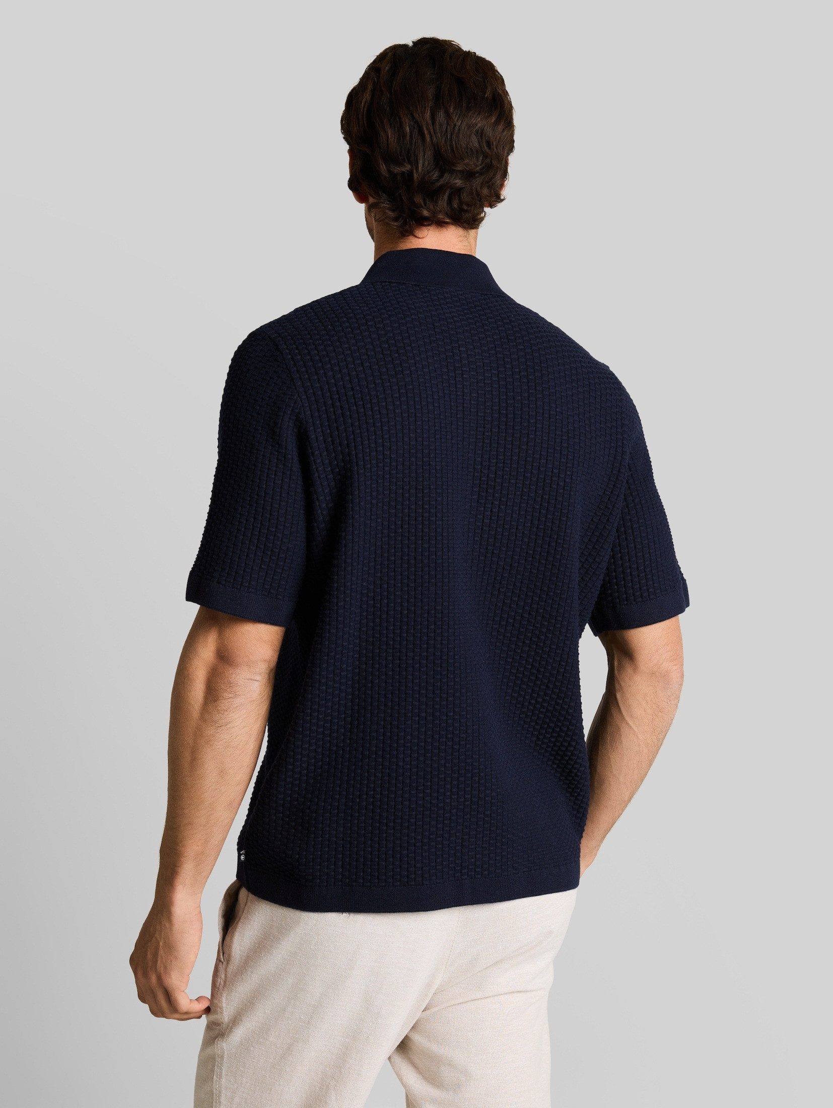 TOM TAILOR Kurzarmhemd Pullover & Strickjacken Strickjacke mit Polokragen