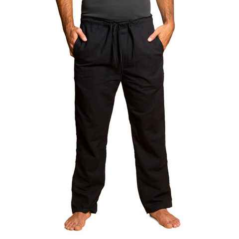 PANASIAM Wellnesshose Einfache Baumwoll-Bundhose T01 Wohlfühlhose ohne Reissverschluss Stoffhose mit Tunnelzug Unisex Sommerhose