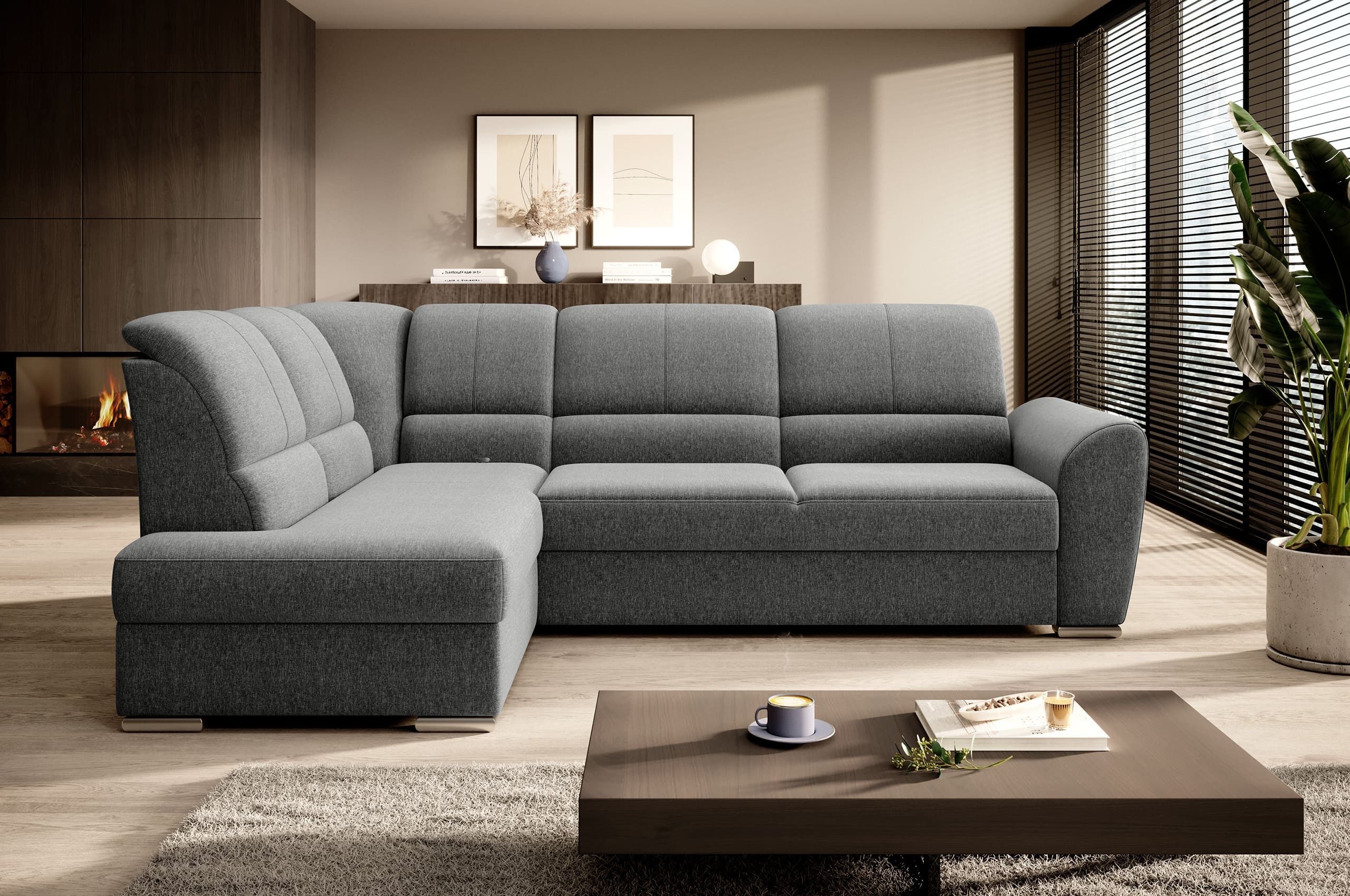 MF Design Polsterecke Silver, mit Bettfunktion