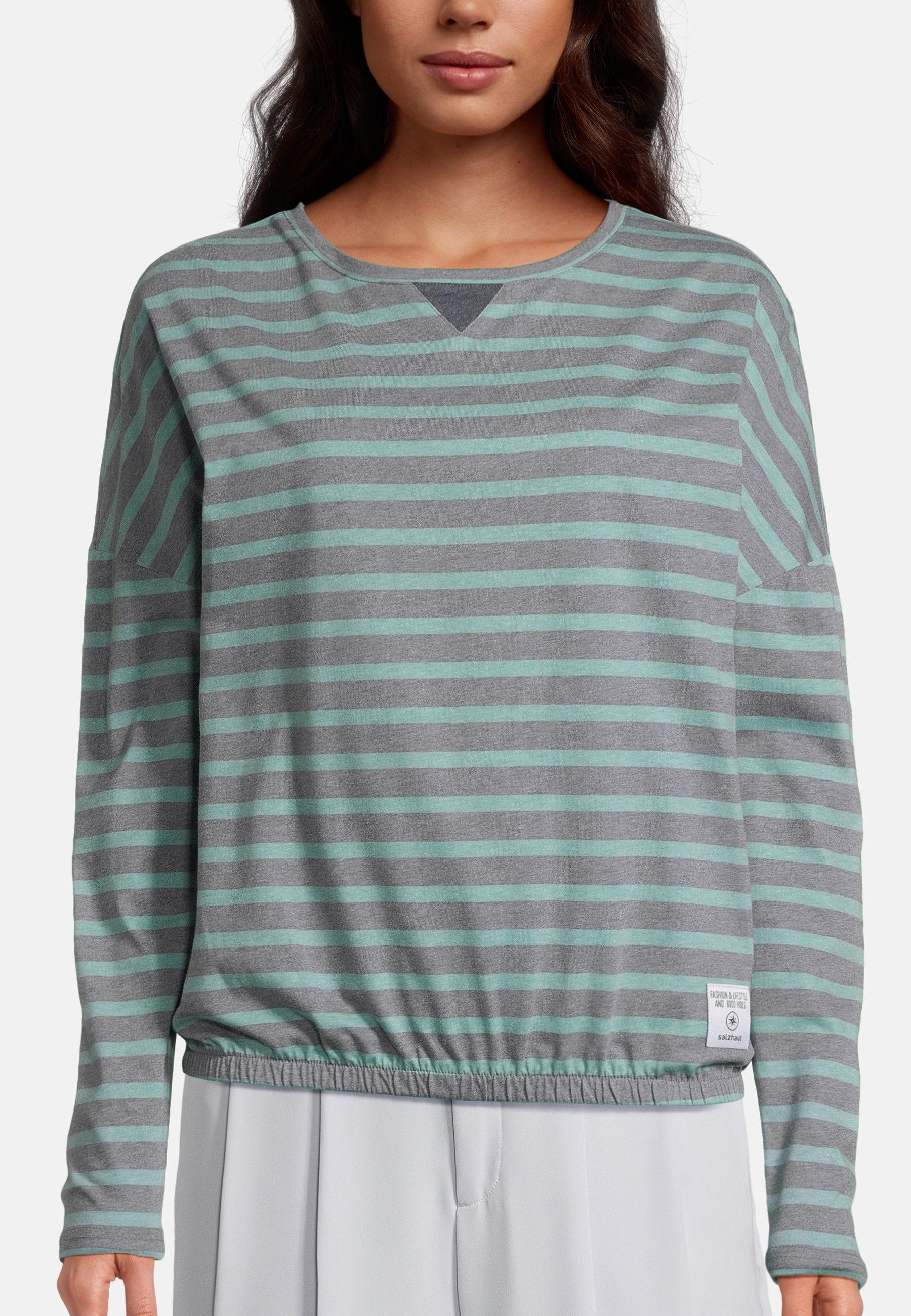 salzhaut Longsleeve INGMARIE Damen Leicht tailliert Longsleeve Damen – gemütlich, frech, Küsten-Style pur!