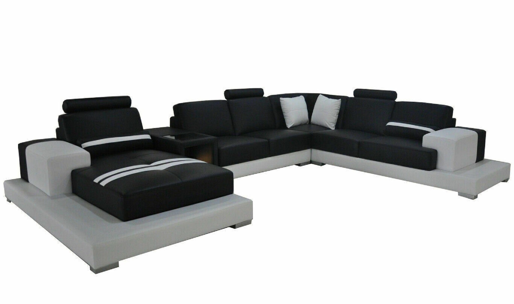 Wohnlandschaft JVmoebel Design Couch Modern Sofa Eck Ledersofa Ecksofa,