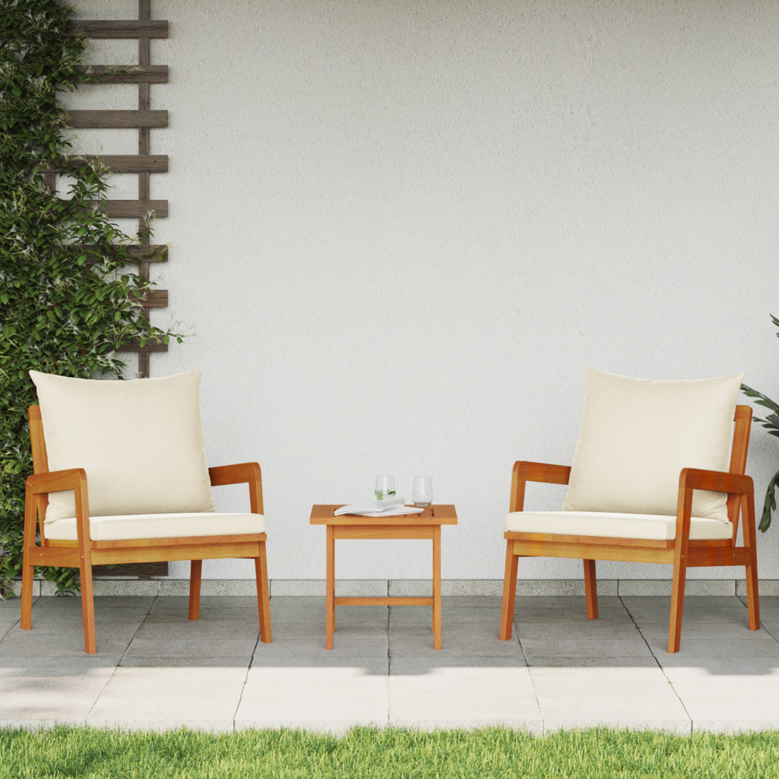 vidaXL Loungesofa Gartenstühle 2 Stk. 59,5x65x71,5 günstig online kaufen