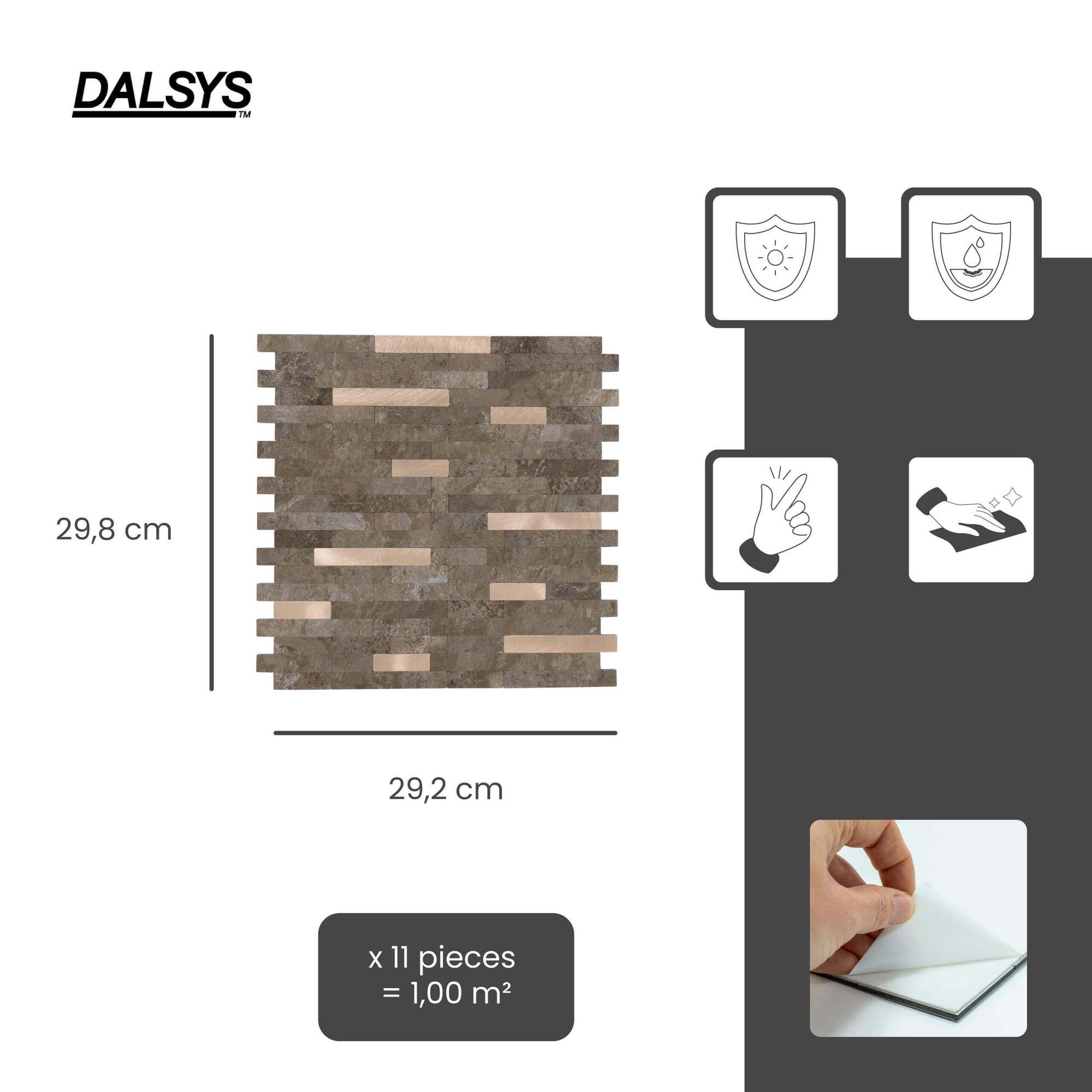 Dalsys Wandpaneel 1m² 11 Stück selbstklebend, günstig online kaufen