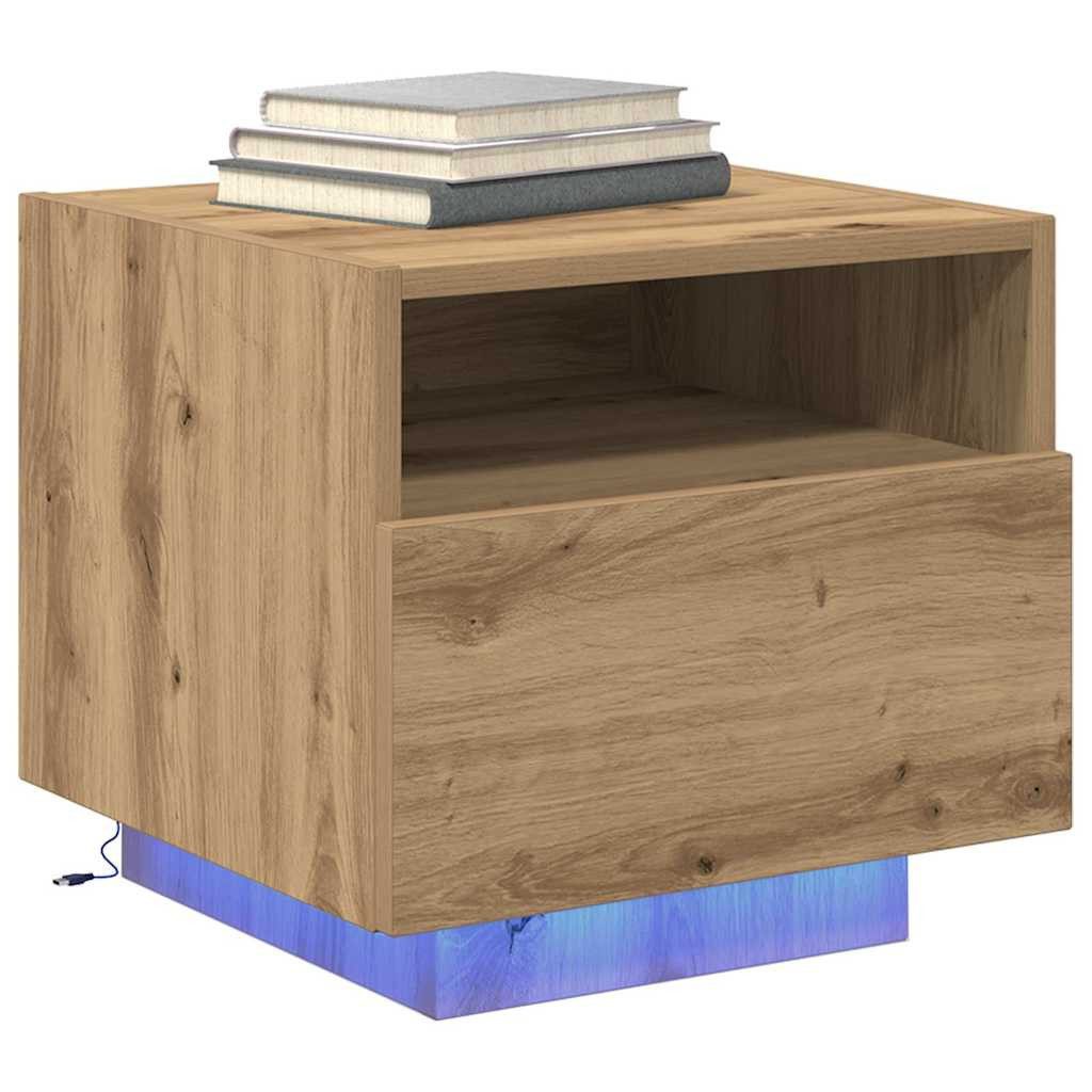 vidaXL Nachttisch Nachttisch 2 pcs Artisan-Eiche 40 x 39 x 37 cm Holzwerkst günstig online kaufen
