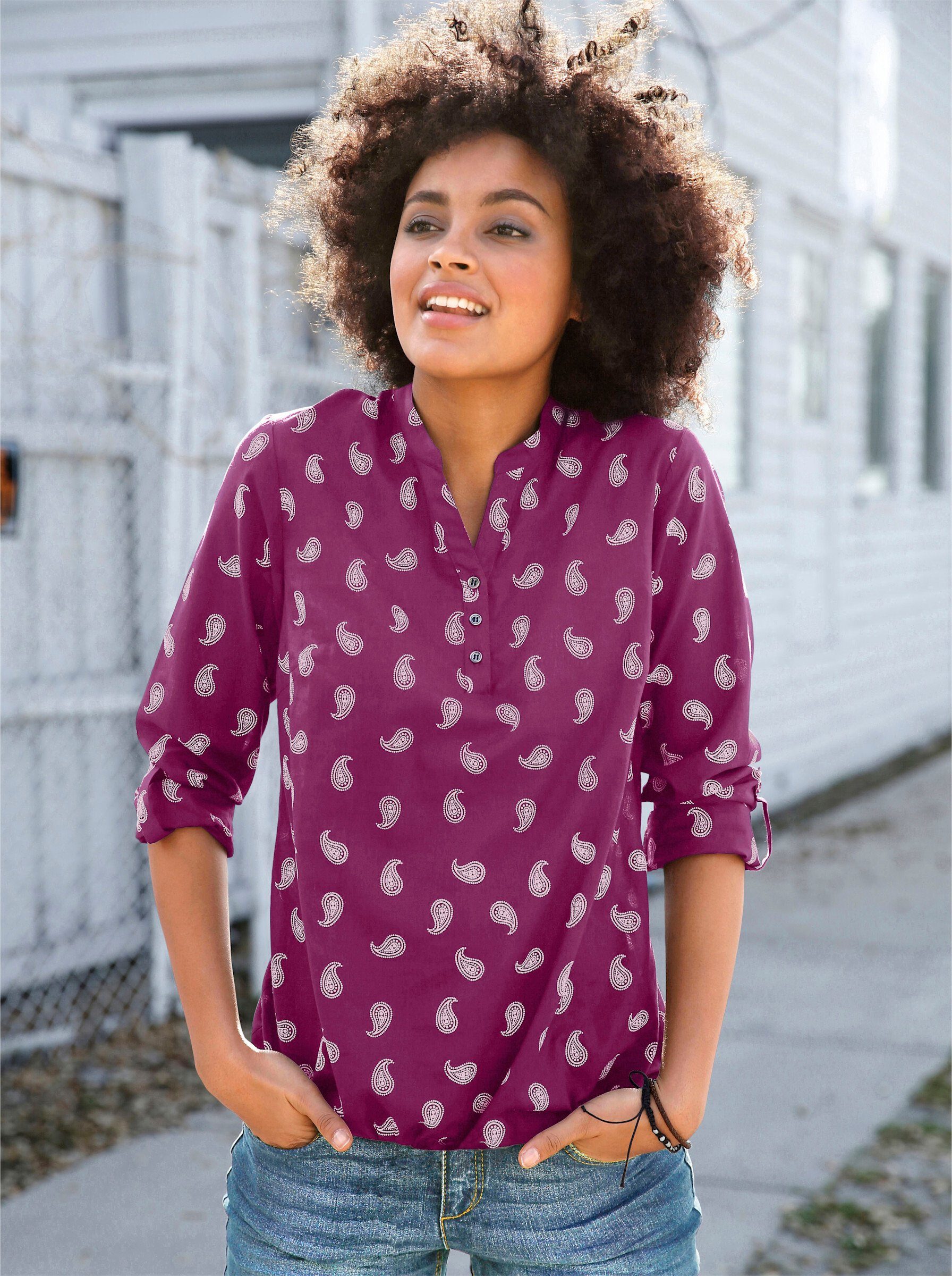 Witt Klassische Bluse Bluse Langarm