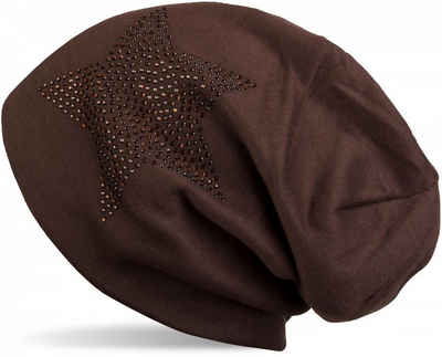 styleBREAKER Beanie (1-St) Warme Beanie Mütze mit Strass Stern