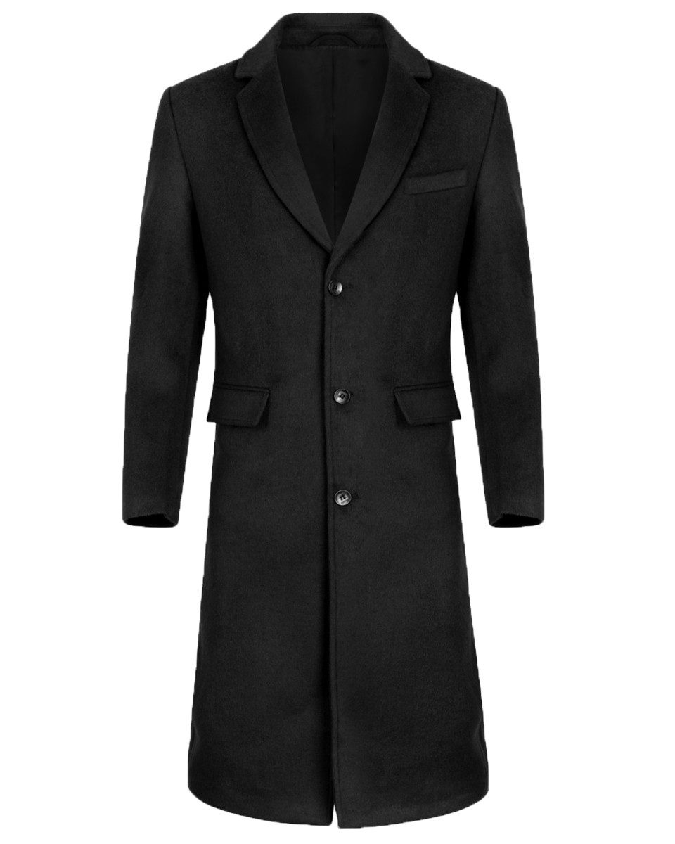 Allthemen Wollmantel Herren knielanger Mantel in günstig online kaufen