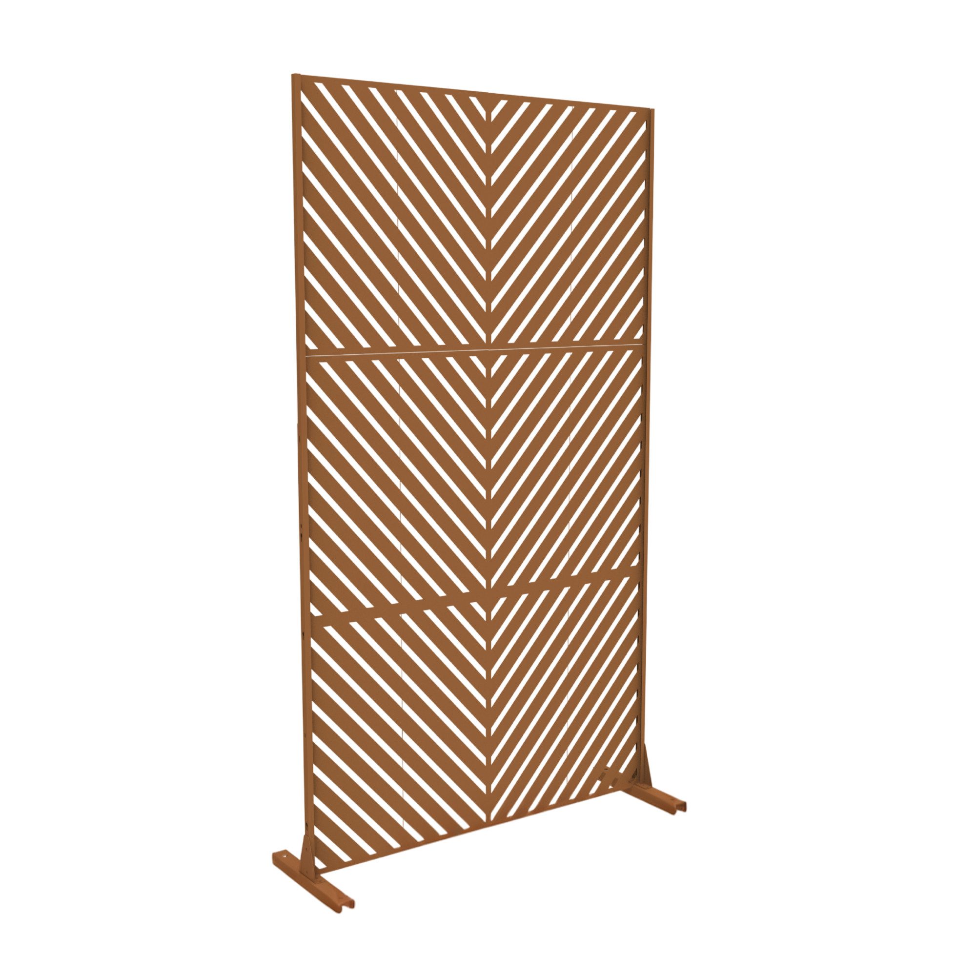casa.pro Raumteiler, »Kekan« verzinkter Stahl 180 x 90 cm Braun