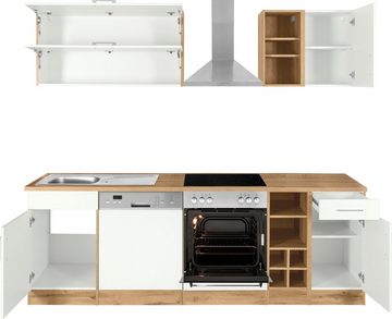 HELD MÖBEL Küchenzeile Colmar, mit E-Geräten, Breite 240 cm