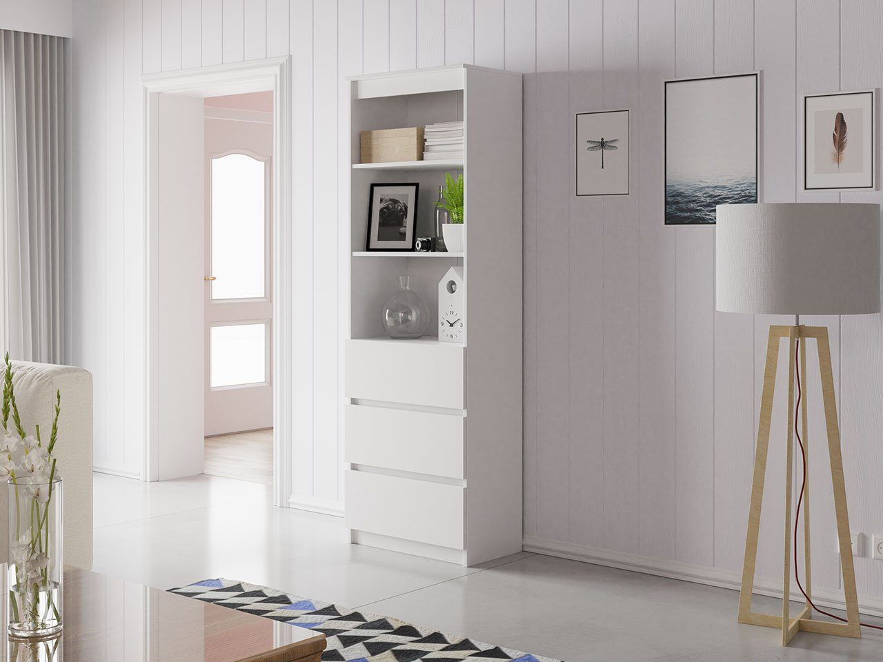 MIRJAN24 Regal Office RS-60, mit 3 Fächer und 3 Schubladen, Aktenregal, Uni günstig online kaufen