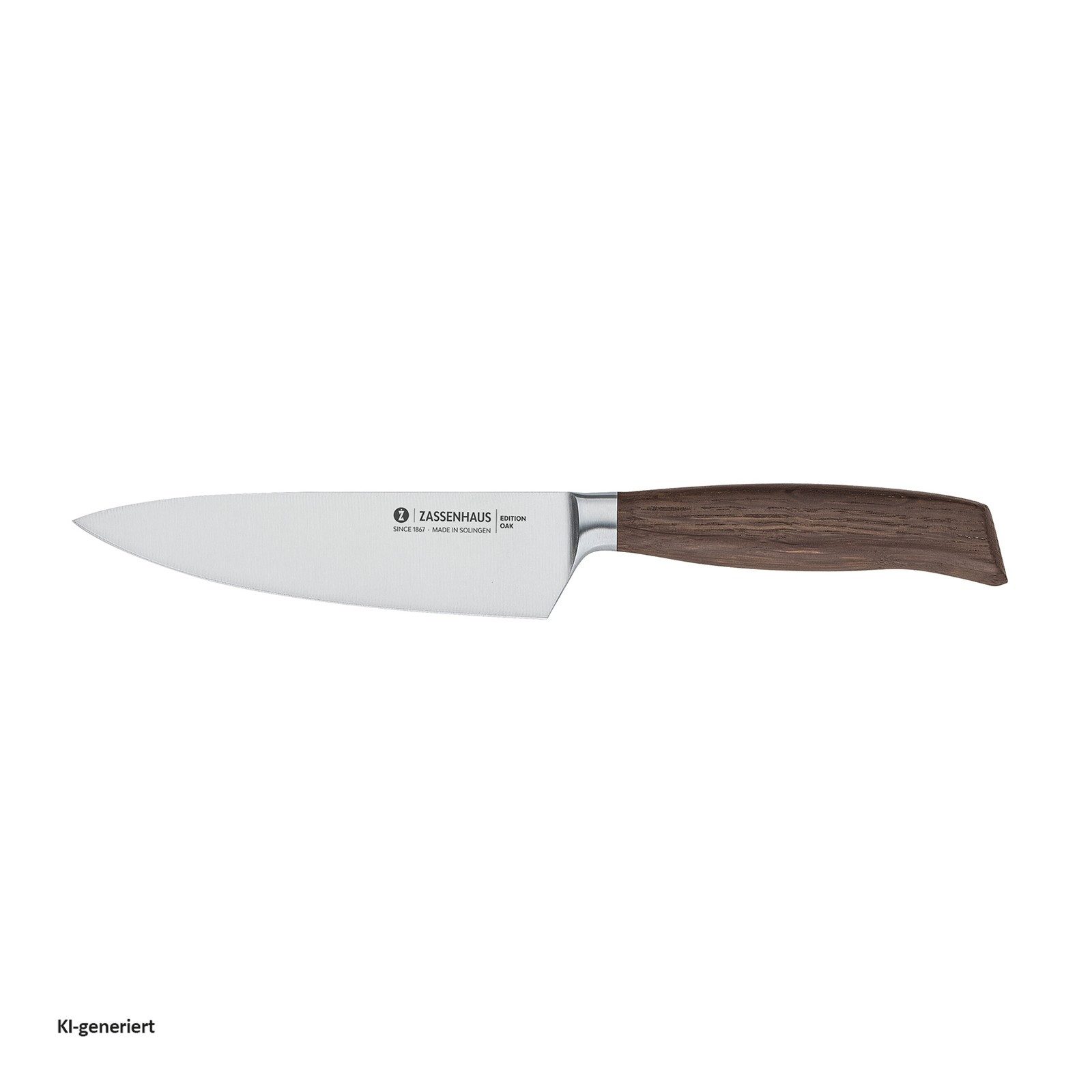 ZASSENHAUS Kochmesser Kochmesser 16 cm Edition OAK, Küchenmesser Holzgriff Solingen
