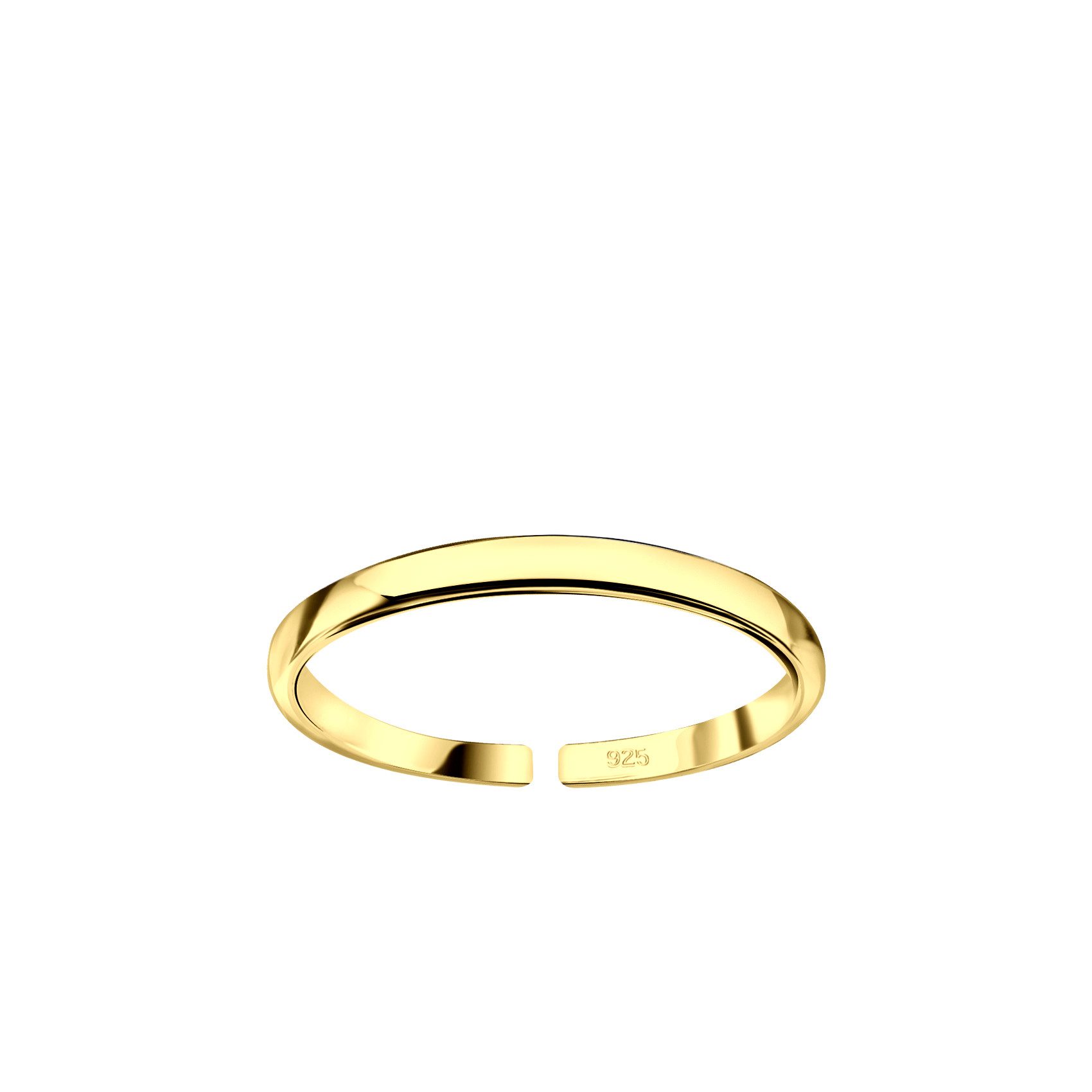 Monkimau Zehenring Schlichter Zehenring 925 Silber