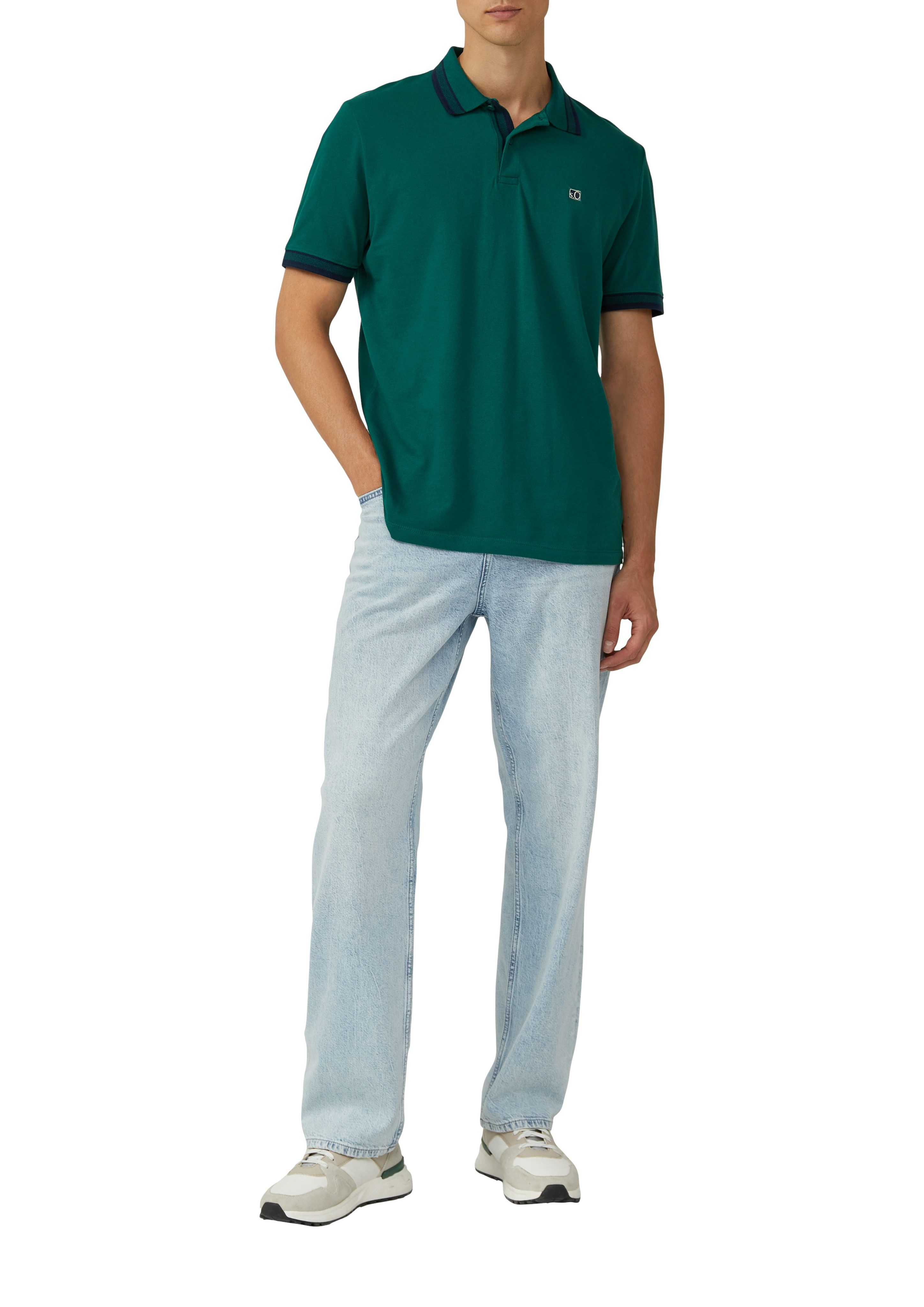 s.Oliver Poloshirt mit Logo Stickerei günstig online kaufen