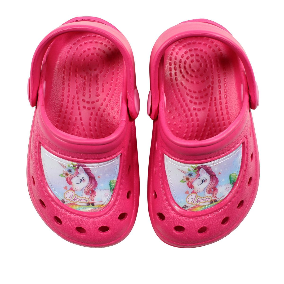 WS-Trend Süßes Einhorn Unicorn Kinder Clogs Latschen Gr. 22 bis 33 Clog