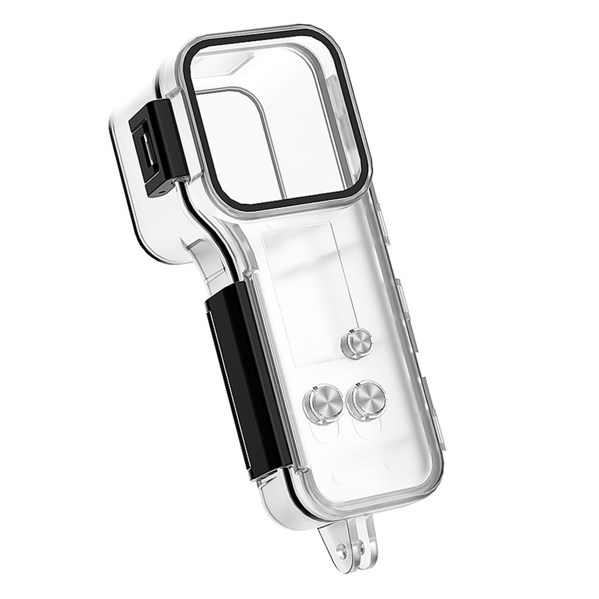 Wigento Unterwasser Schutzgehäuse für DJI Osmo Pocket 4 Wasserdicht 50m Kamera Zubehör Drohne (Kompakt, Leicht, Magnetisch, Passgenau, Mit Lanyard)