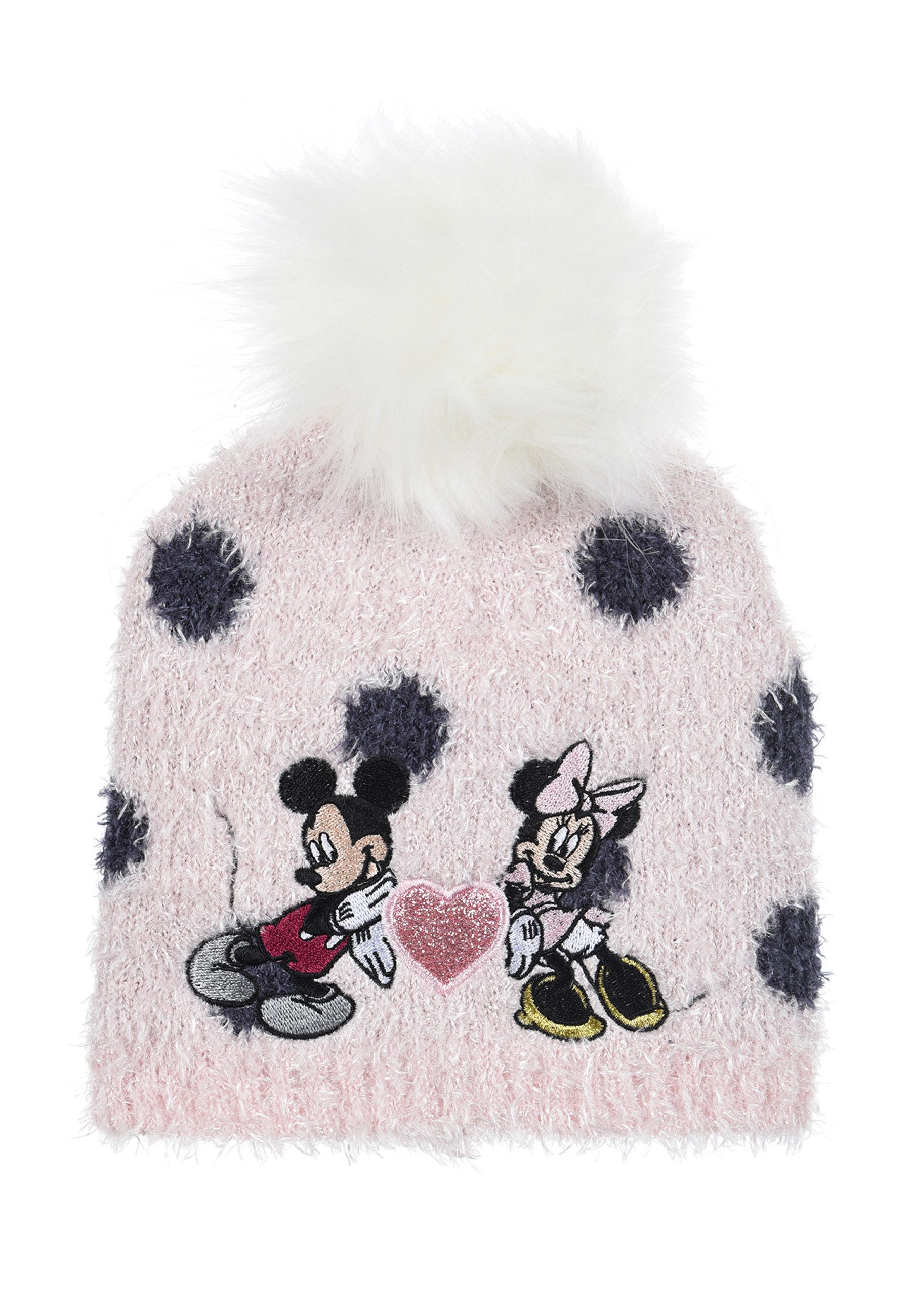 Disney Minnie Mouse Bommelmütze Mädchen Kinder Winter-Set 2 tlg. Mütze & Handschuhe (SET)