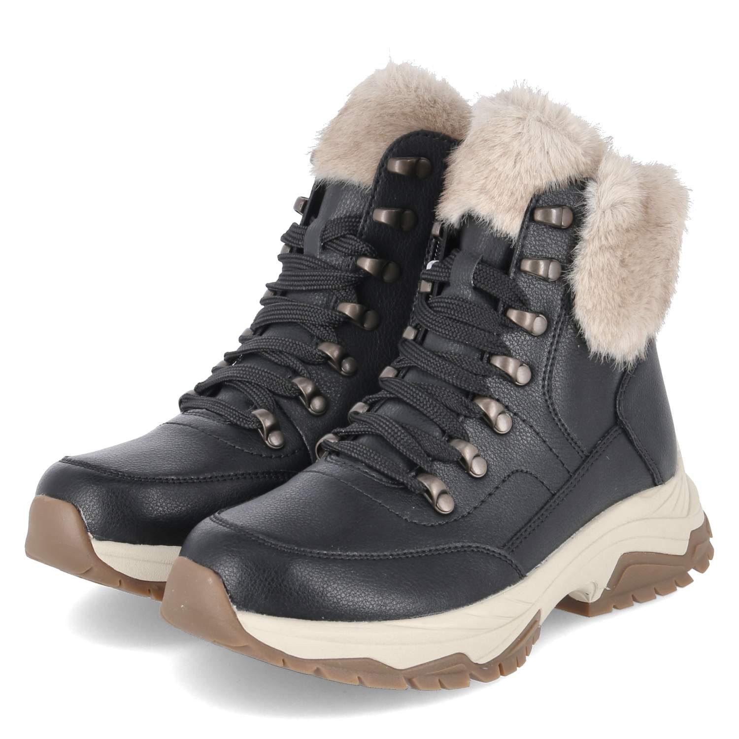 Rieker Rieker W3971-00 Damen Leder & Textil schwarz Winterstiefel günstig online kaufen