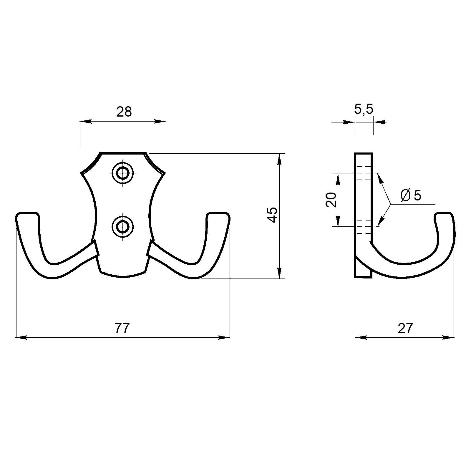 SO-TECH® Garderobenhaken Garderobenhaken LENA BA 20 günstig online kaufen