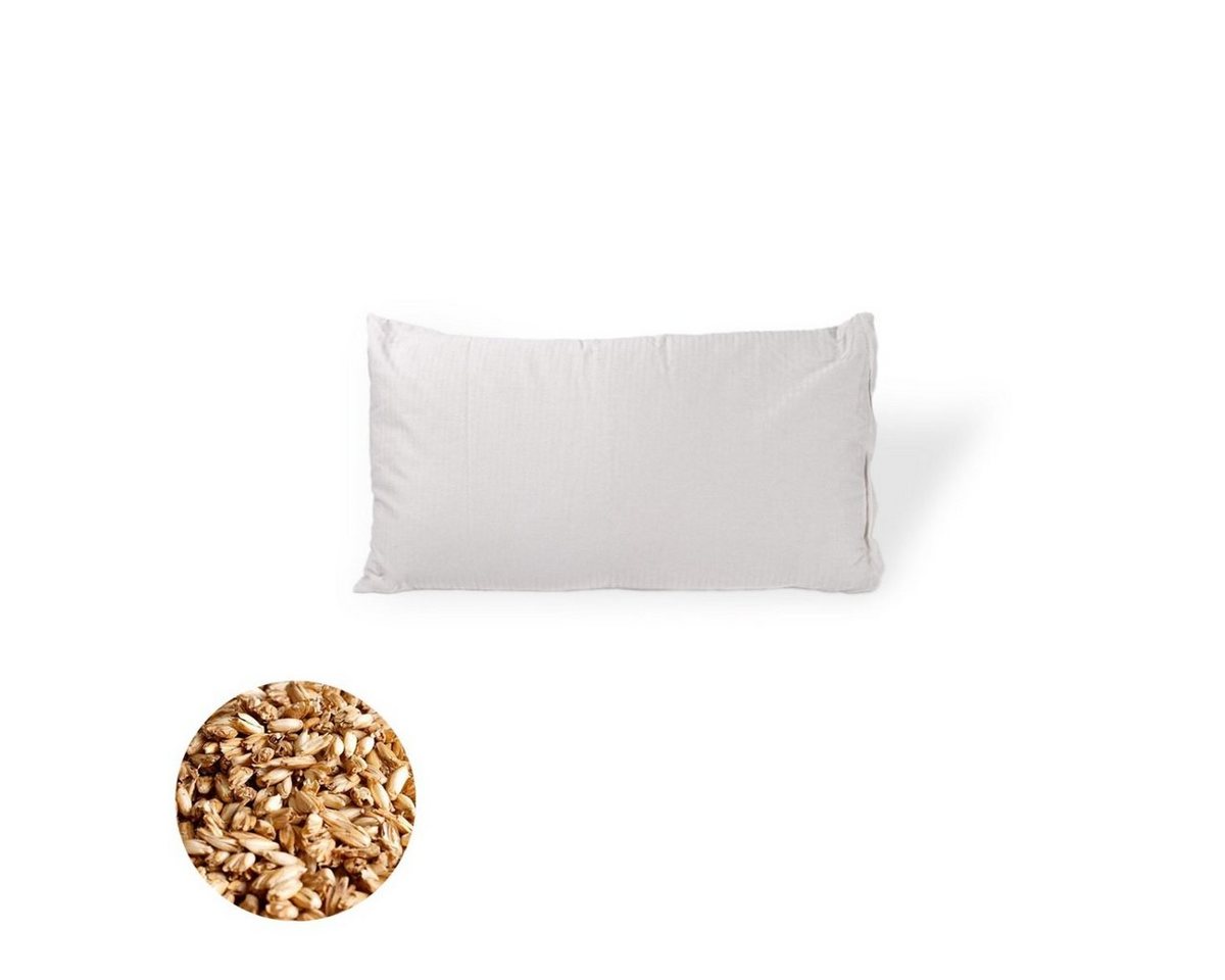 speltex Dinkelkörnerkissen mit staubfreier + waschbarer Füllung, Füllung: Dinkelspelzen (Bio), Bezug: Bio Baumwolle, Seitenschläfer, Rückenschläfer, Füllung variabel