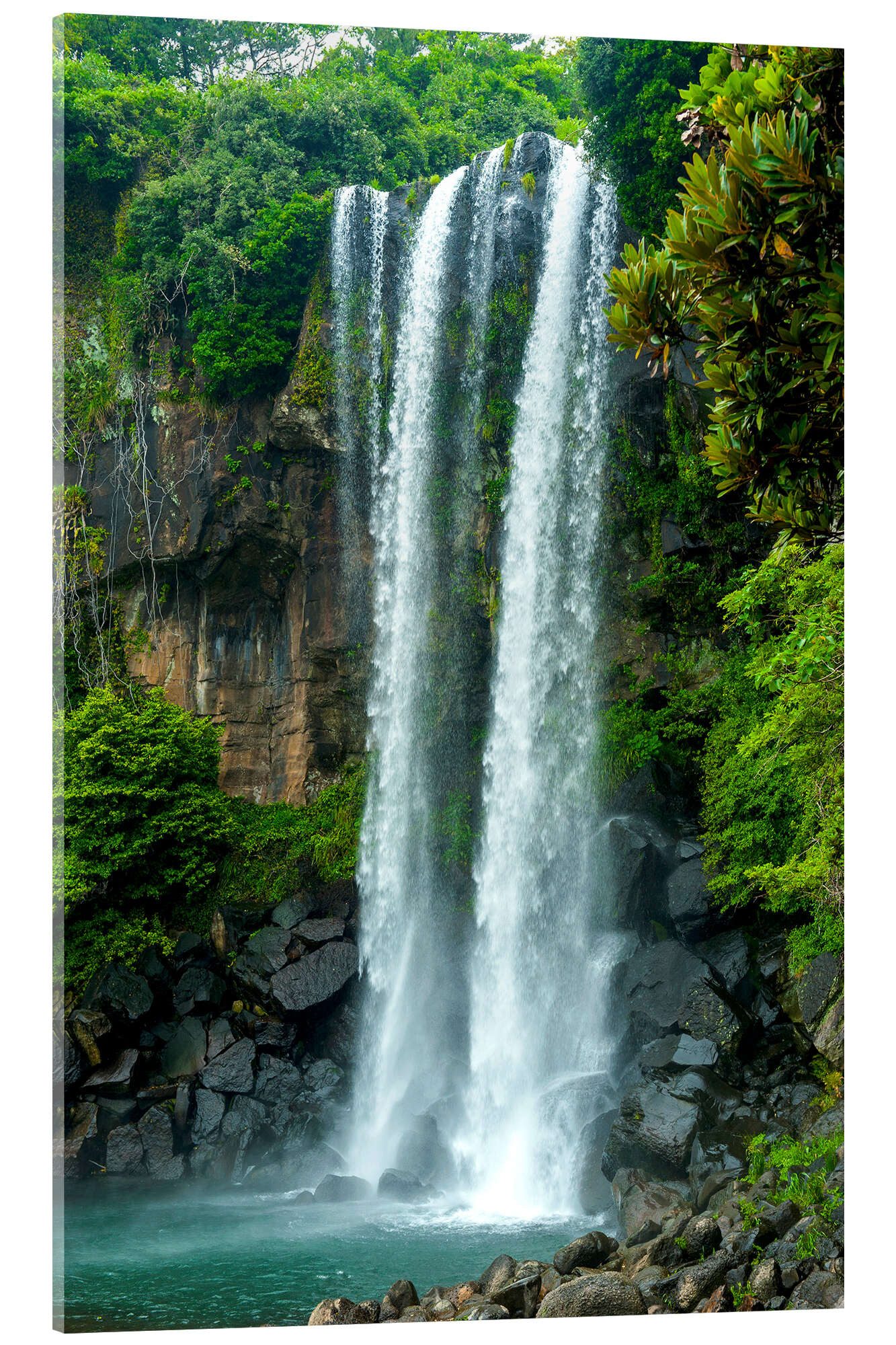 Posterlounge Wandbild Jeongbang Wasserfall, Michael Runkel, erhältlich als Poster, Leinwandbild, Wandsticker oder Acrylglasbild