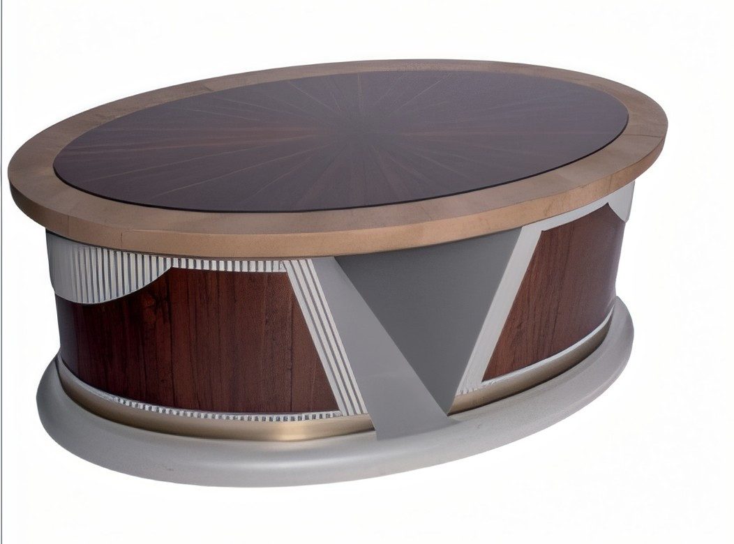 Xlmoebel Schreibtisch Brauner Holz-Schreibtisch von XLMOEBEL im modernen Design (1-St), Made in Europa