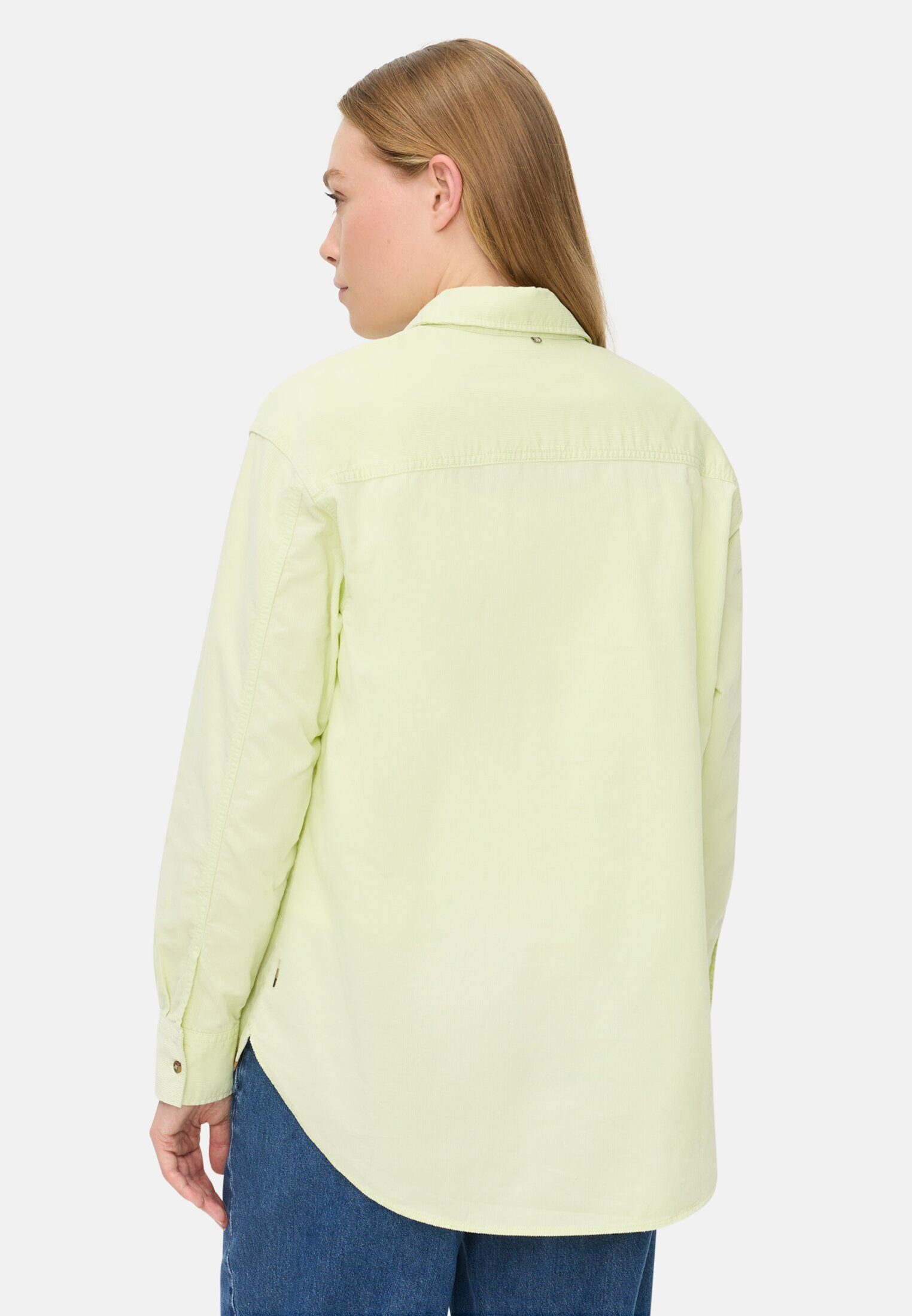 camel active Hemdbluse mit Brusttasche Langarm Kentkragen unifarben günstig online kaufen