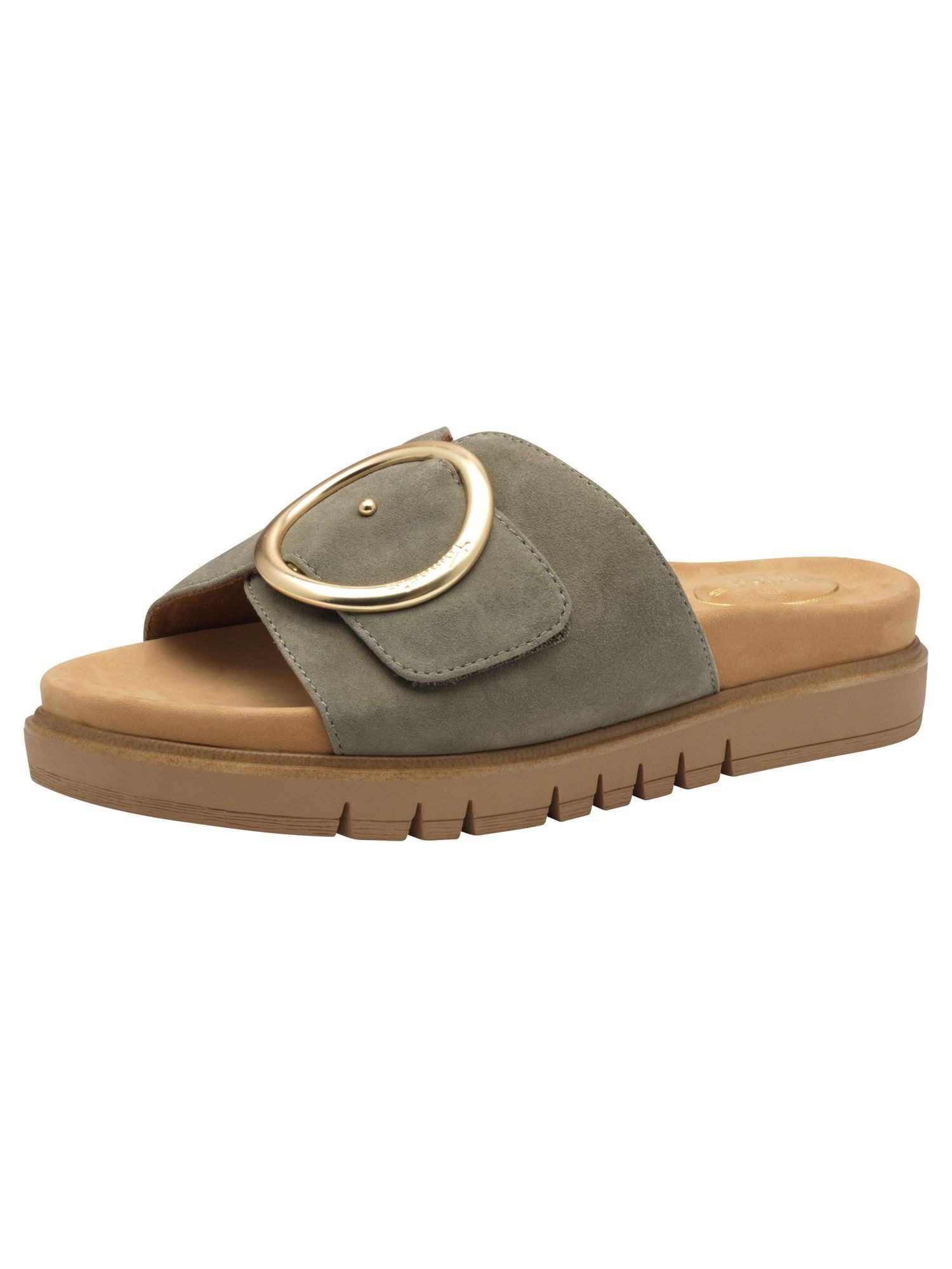Tamaris WIDE FIT MultiAdjustable, comfortFit aus Leder Pantolette MultiAdjustable