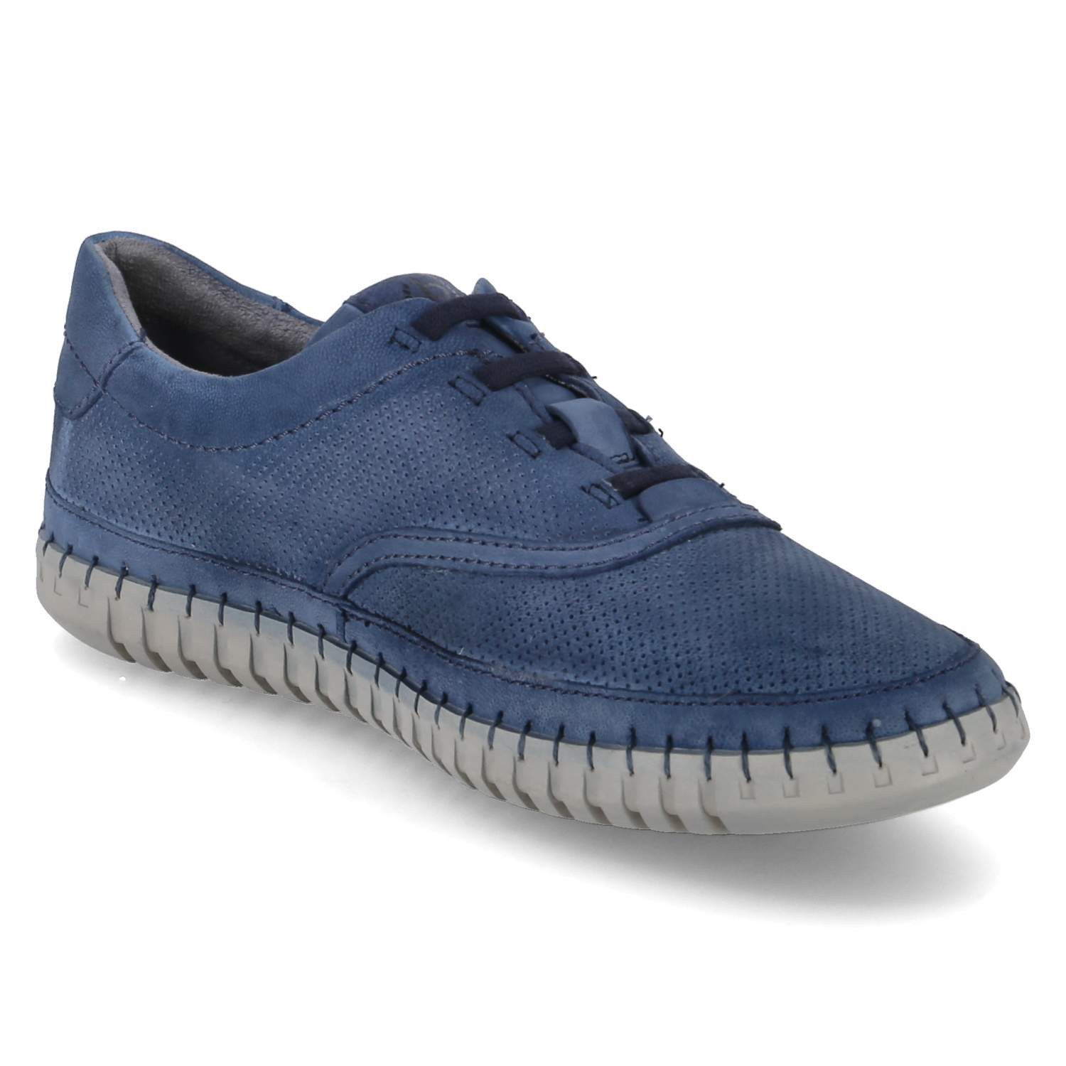 bugatti Bugatti 321AEW633500-4000 Herren Rauleder blau Slipper