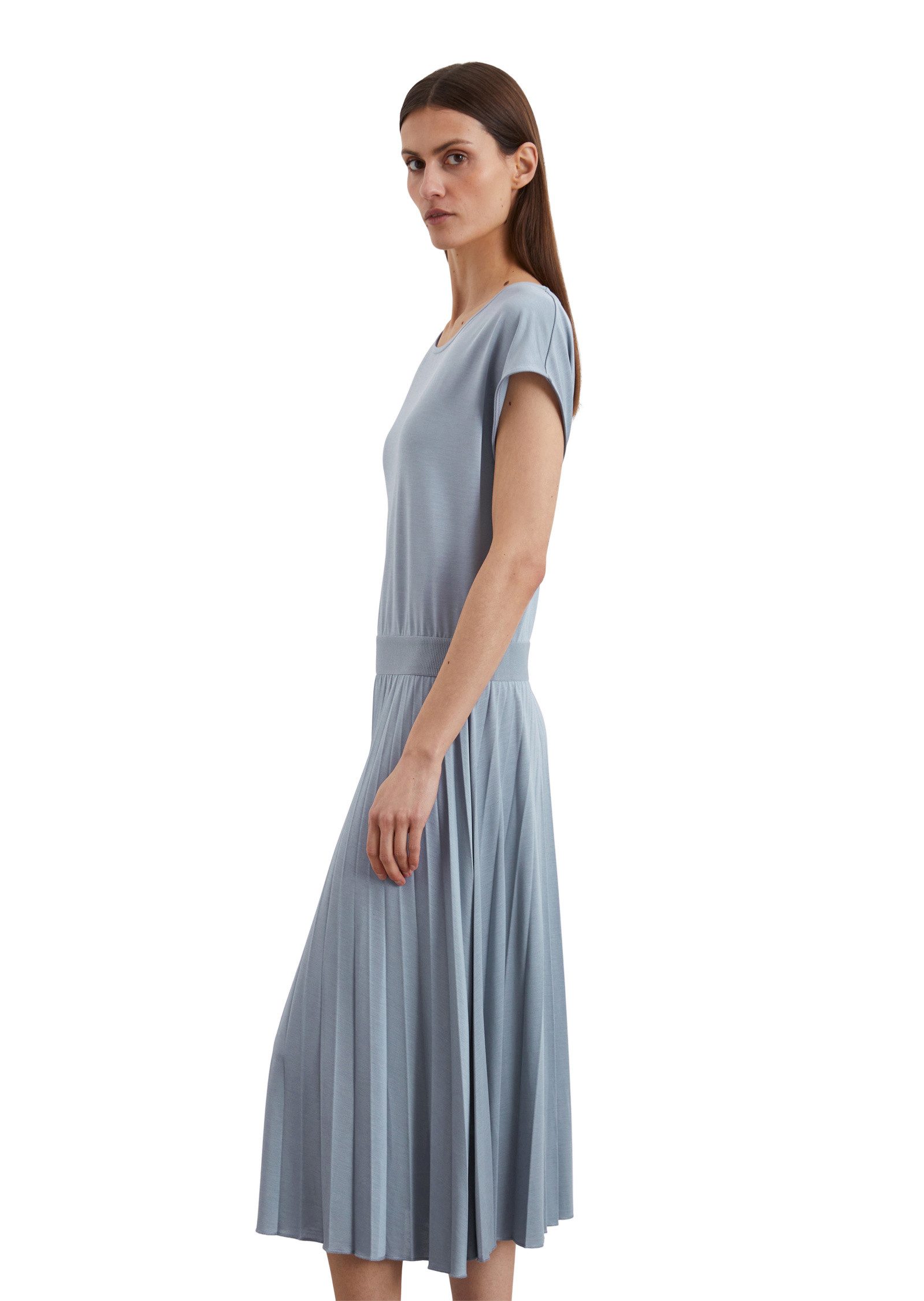 Marc O'Polo Jerseykleid und plissiertem Rock günstig online kaufen