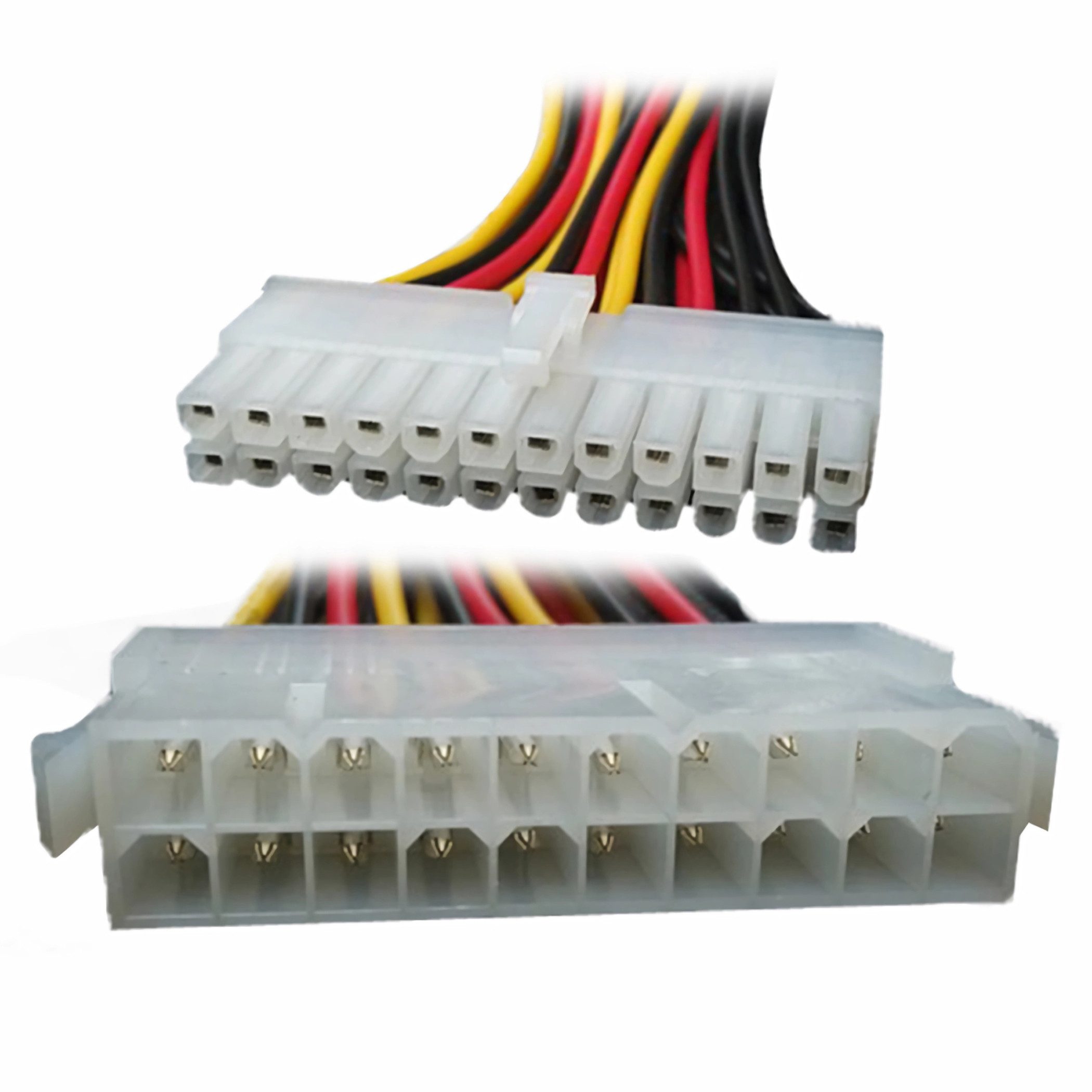 Bolwins P27 Netzteil Strom Kabel Adapter 20pin Stecker auf 24pin Mainboard PC Computer-Kabel, 20-Pin ATX Stecker, 24-Pin ATX Buchse (10 cm), Kompakter ATX-Adapt – Bild 3 von 5