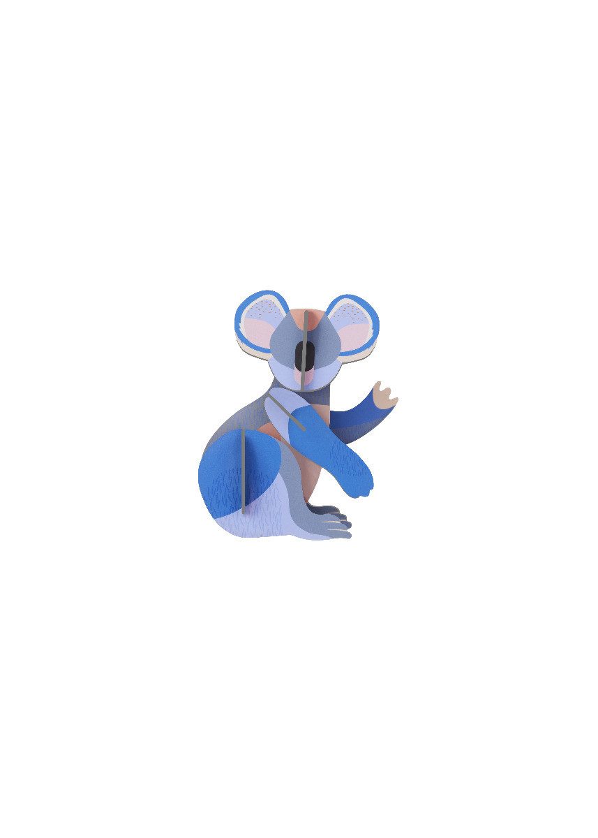 studio ROOF Wanddekoobjekt 3D Koala (1 St), Zum Zusammenstecken
