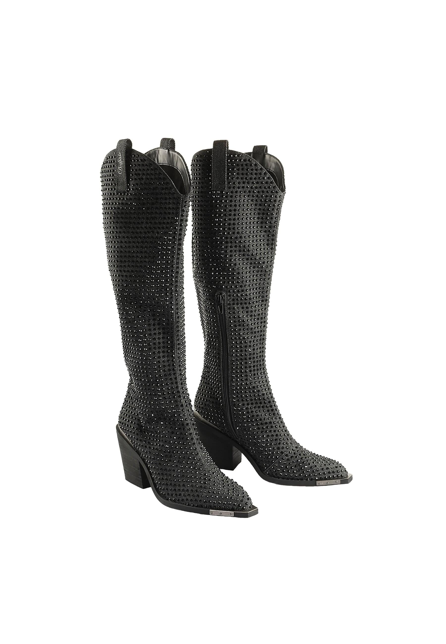 Buffalo Buffalo West Boot Hi Glam Vegan Denim Сапоги