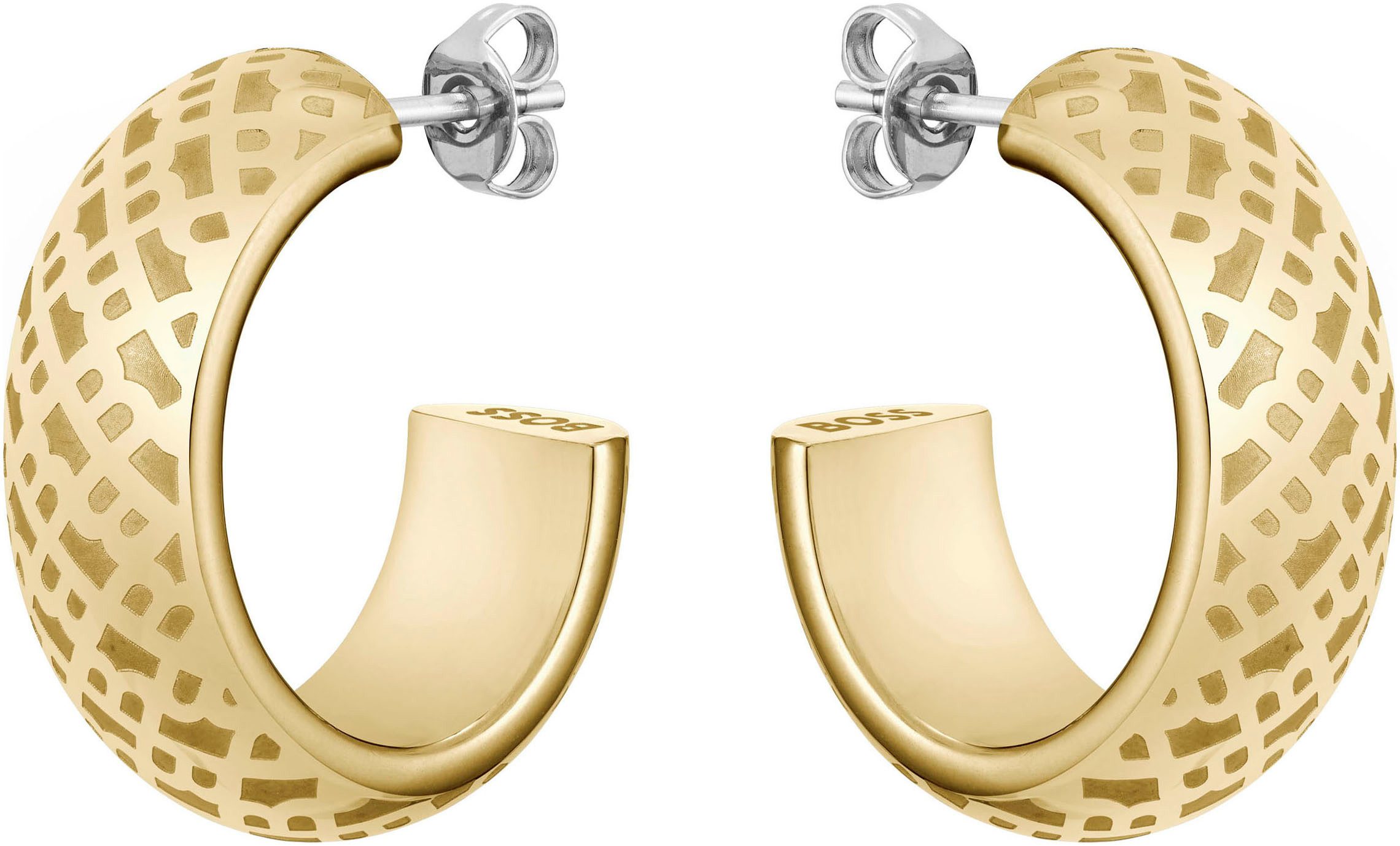 BOSS Paar Creolen ASPEN, 1580566 gelb|go...