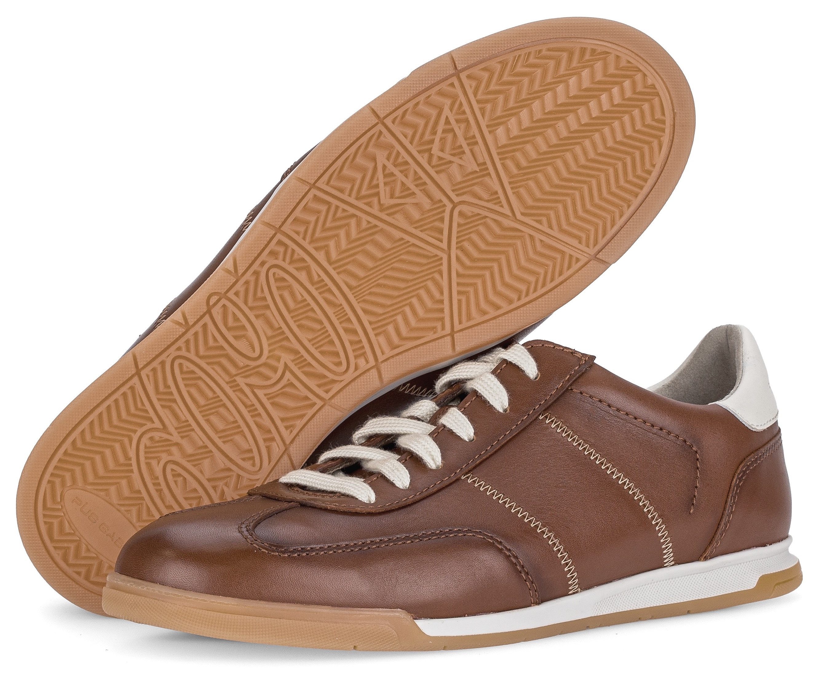 Pius Gabor Sneaker, Freizeitschuh, Komfortschuh, Schnürschuh mit Kontrastnähten, G-Weite