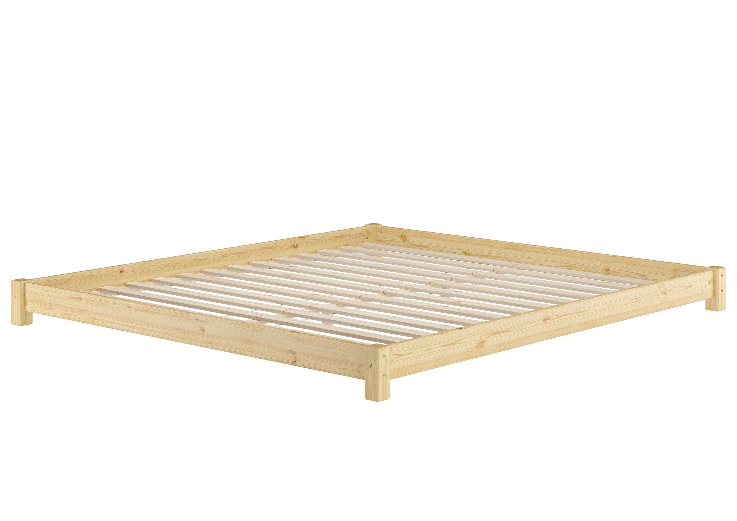 ERST-HOLZ Bett Flaches Echtholzbett Bodenbett 200 günstig online kaufen