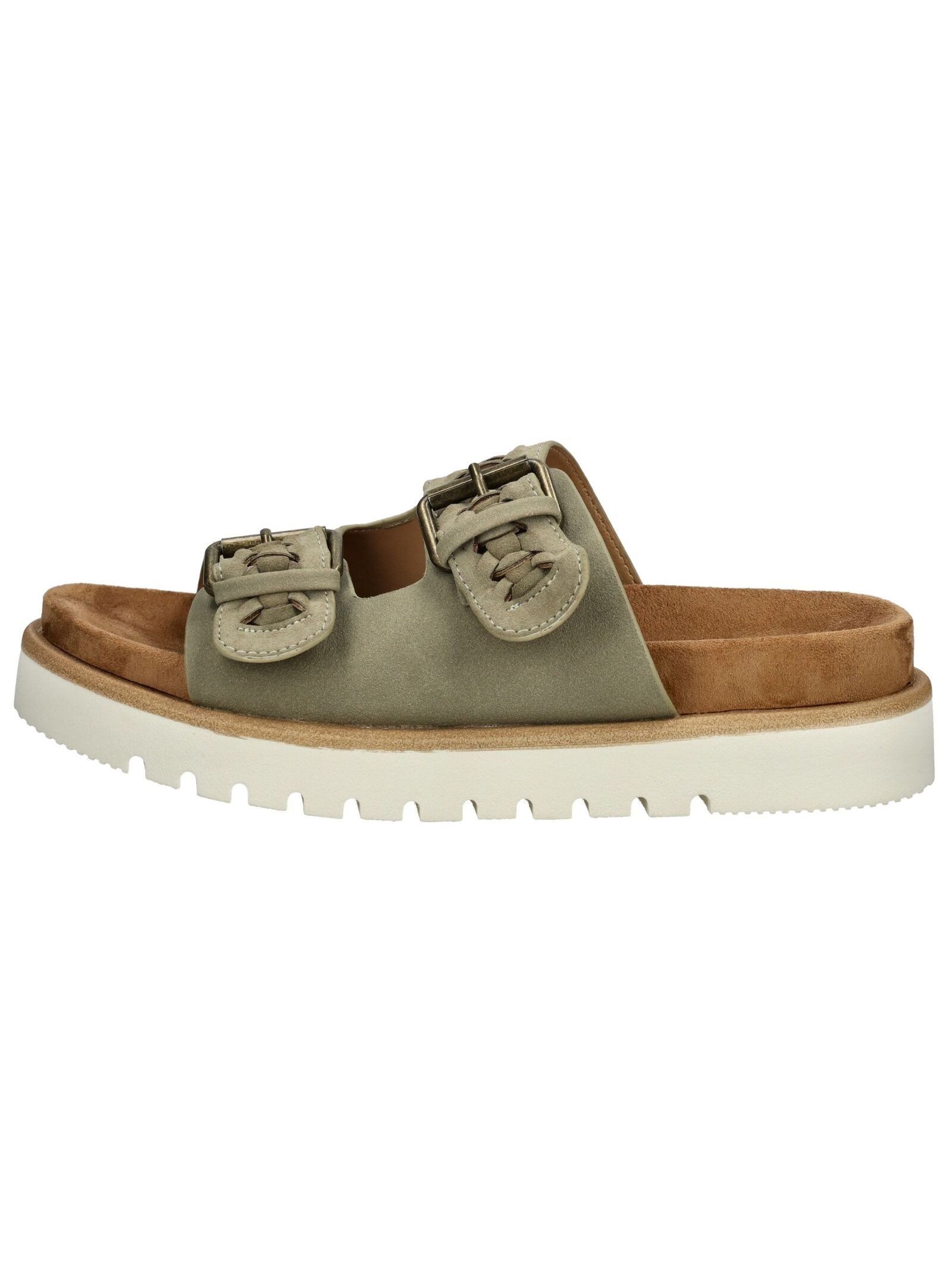 MUSTANG Pantoletten Lederimitat/Textil Pantolette günstig online kaufen