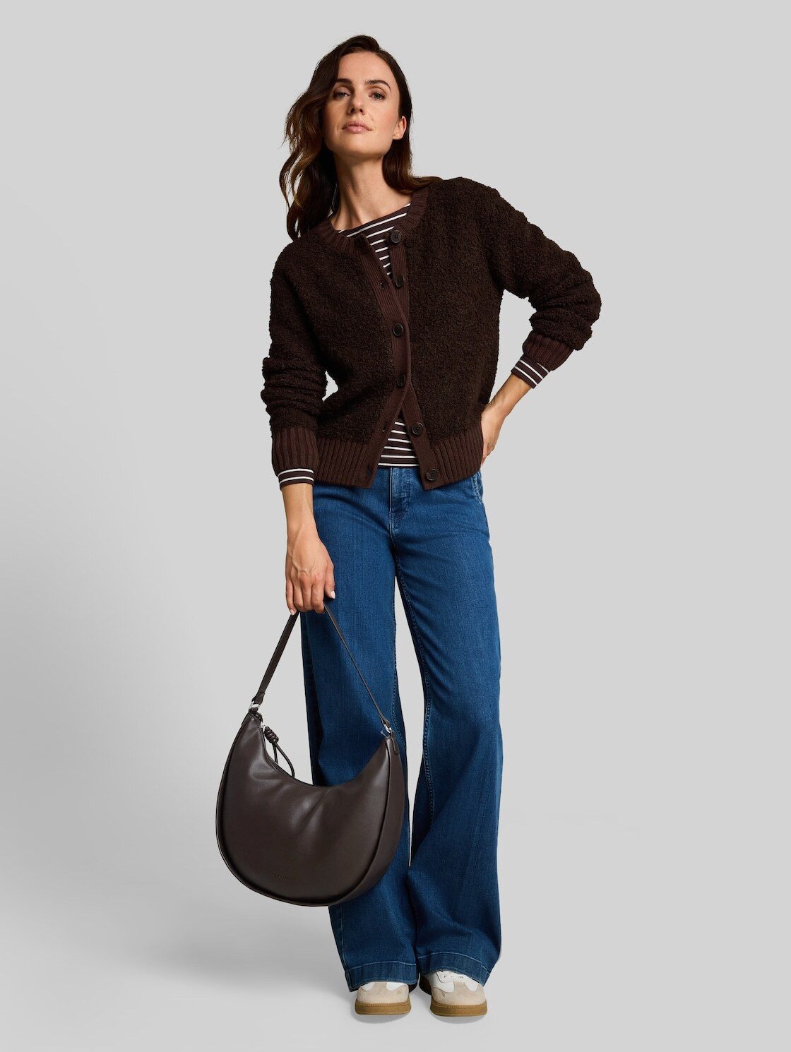 TOM TAILOR Beuteltasche Bags, TTTATIANA Beutelatsche mit gemustertem Webriemen