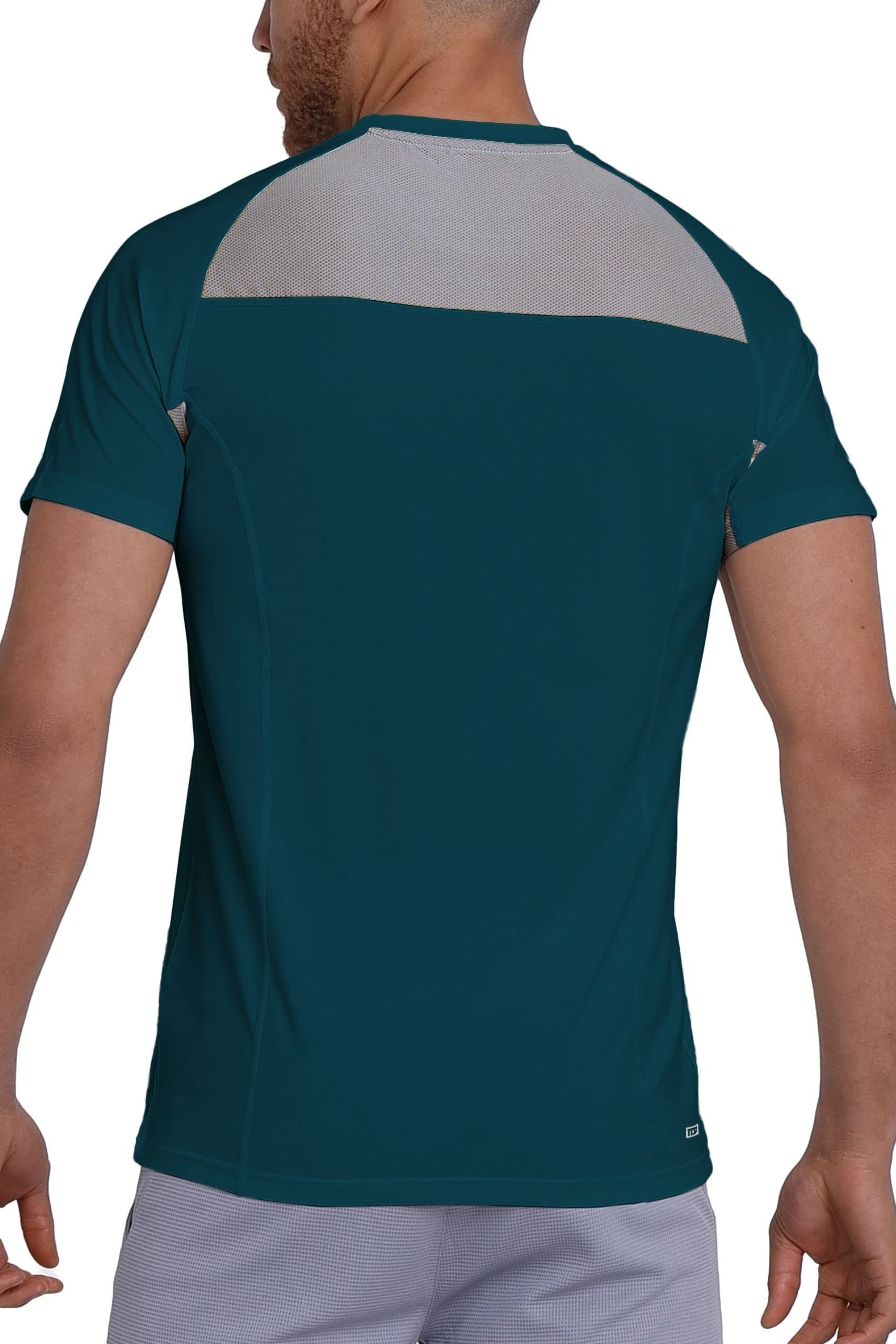 TCA Trainingsshirt TCA Herren Quickdry Sportshirt - Grün (1-tlg) günstig online kaufen