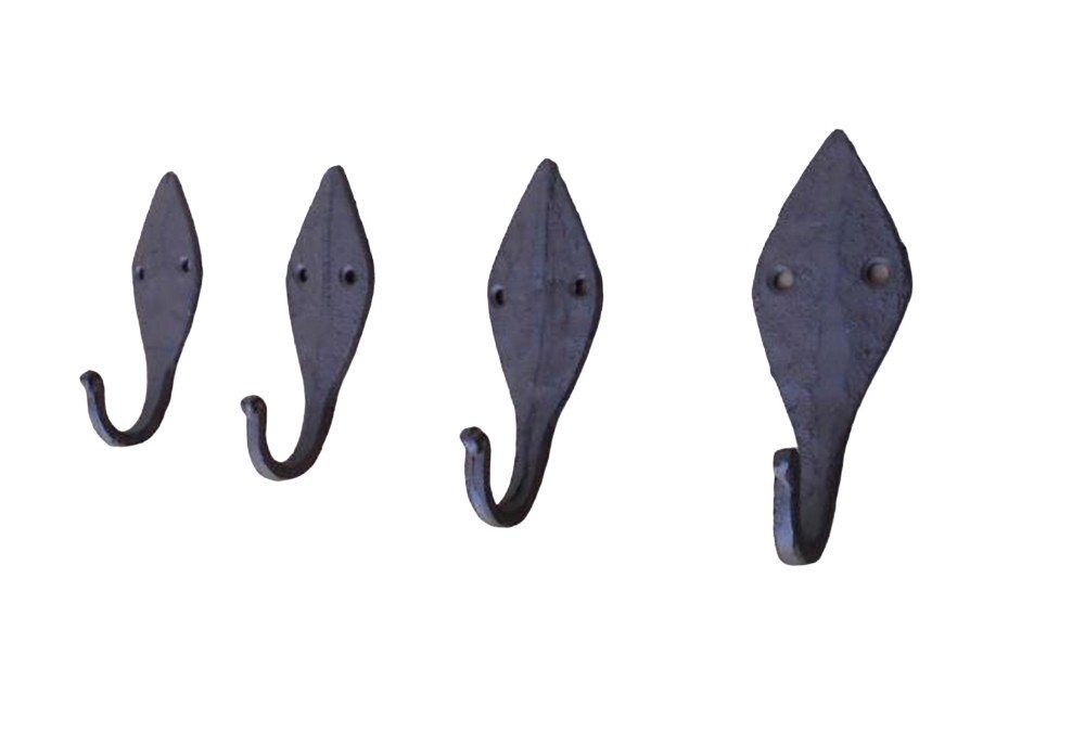 Deko-Impression Настенные крючки Haken-Set 4 Stück Mehrzweckhaken Gusseisen Настенные крючки Landhaus, (4-St)
