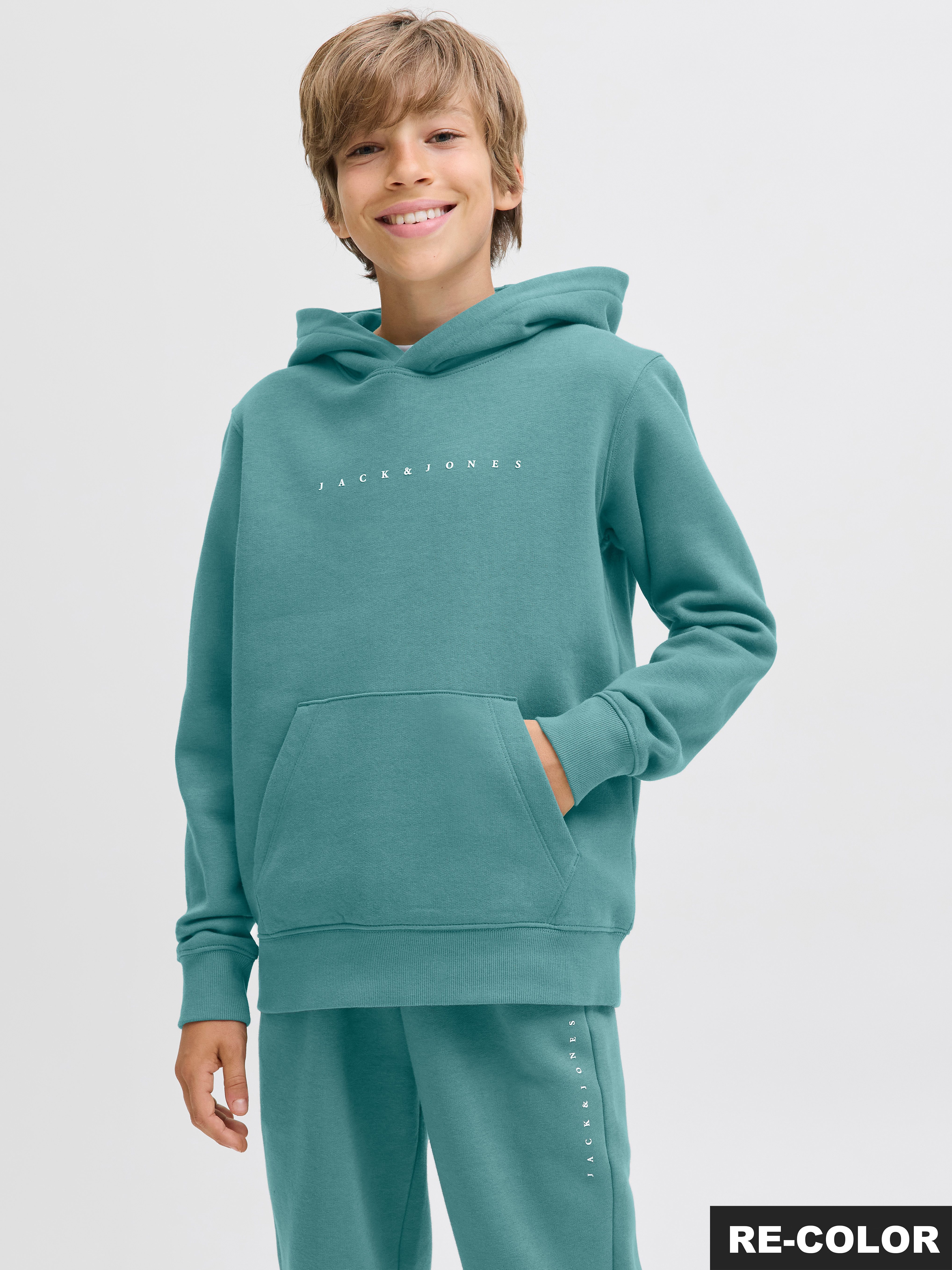 Jack & Jones Junior Kapuzensweatshirt JJESTAR JJ SWEAT HOOD NOOS JNR Baumwollmischung, relaxed fit