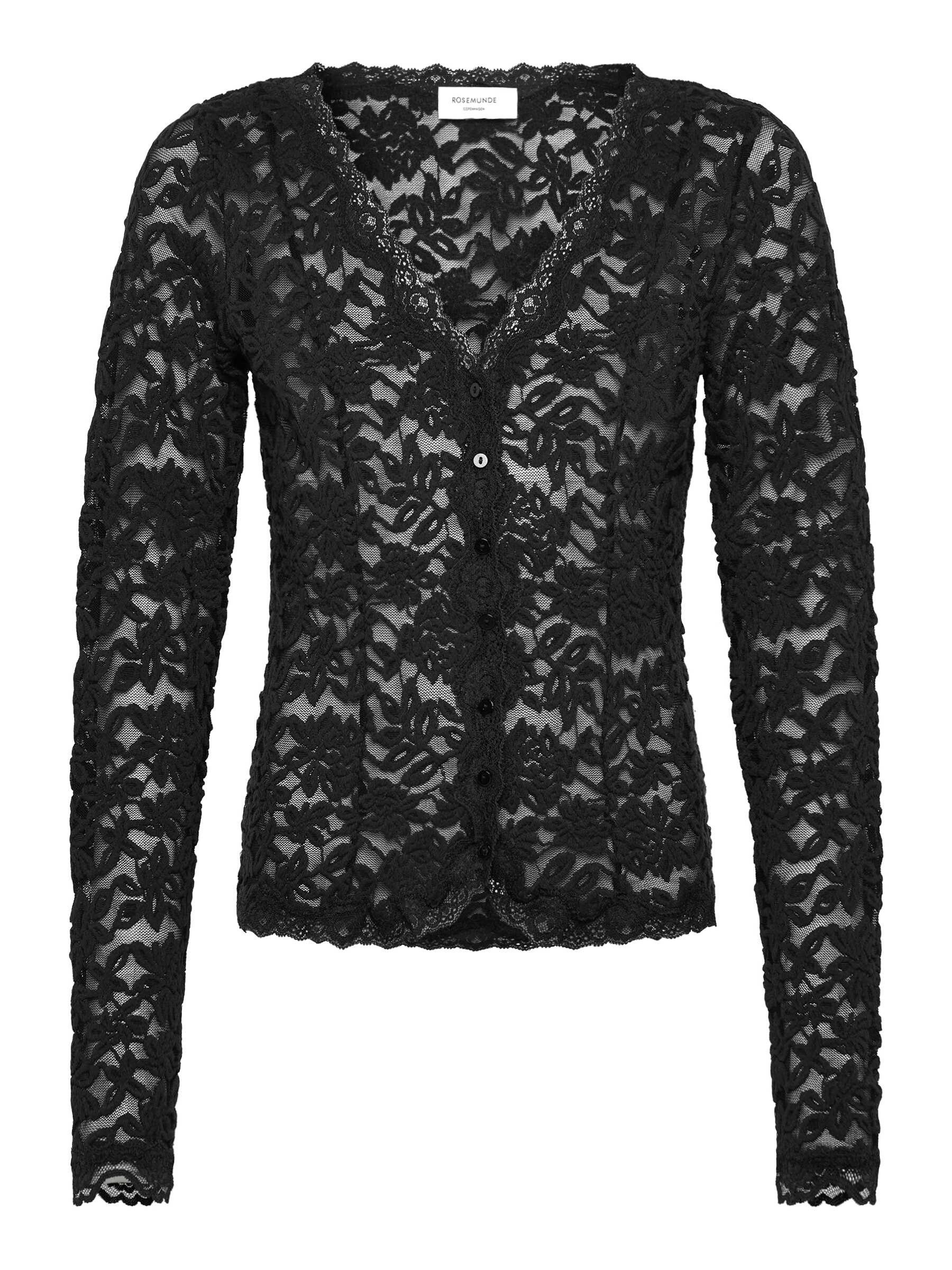 rosemunde Strickjacke Delicia lace cardigan traumhafte Jacke aus elastischer Baumwollspitze mit V-Ausschnitt
