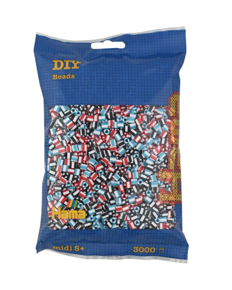 Dan Import Bügelperlen Hama Bügelperlen gestreift 3 Versionen 3000 Stück Beutel