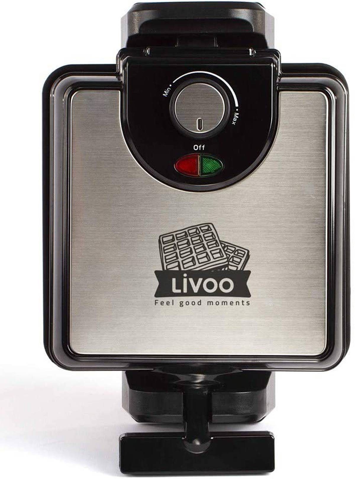 LIVOO Waffeleisen DOP176 drehbar für Belgische Waffeln, 1000 W