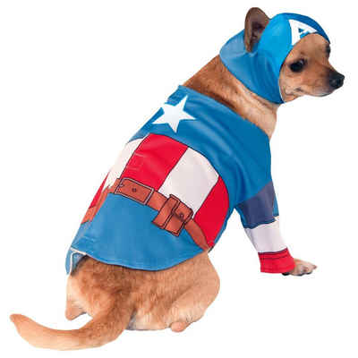 Rubie´s Hundekostüm Captain America Hundekostüm, Tierisch gut drauf: Superheldenkostüm für den Hund