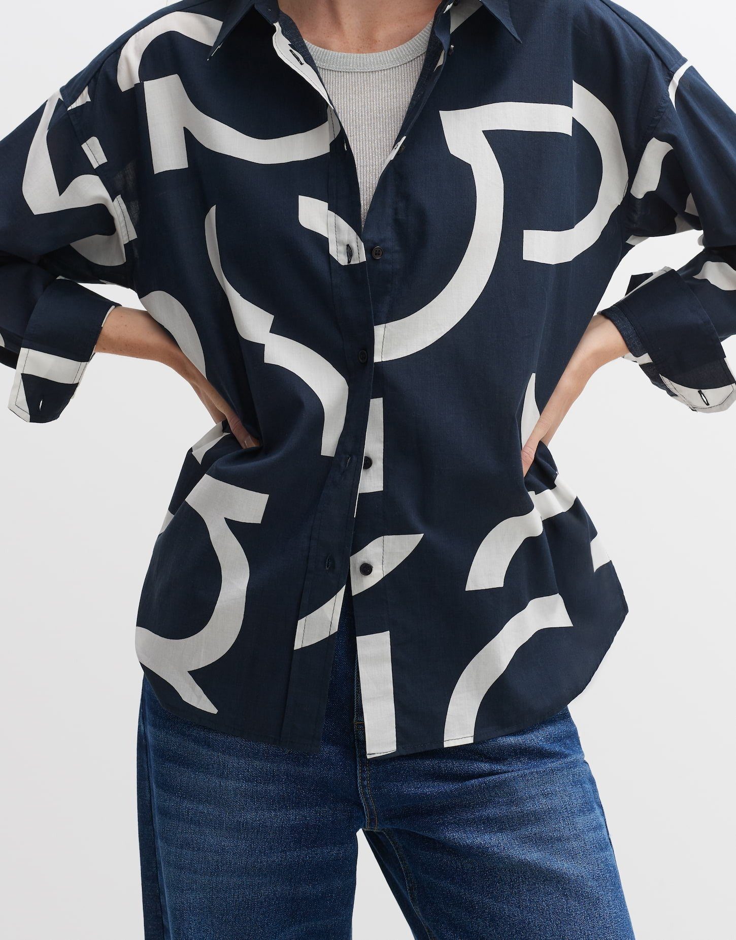 OPUS Hemdbluse Fenlo nautic