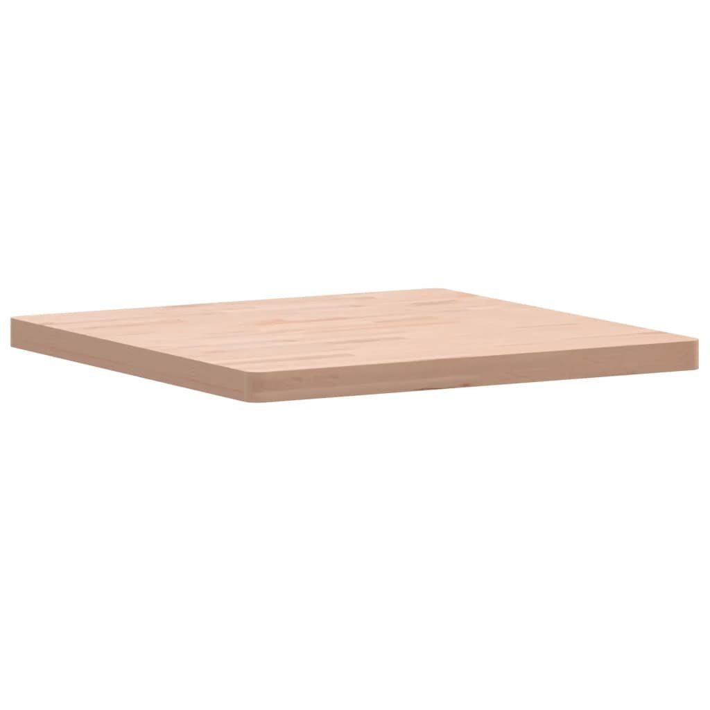 Quadratisch furnicato Buche Tischplatte 70x70x4 cm Massivholz