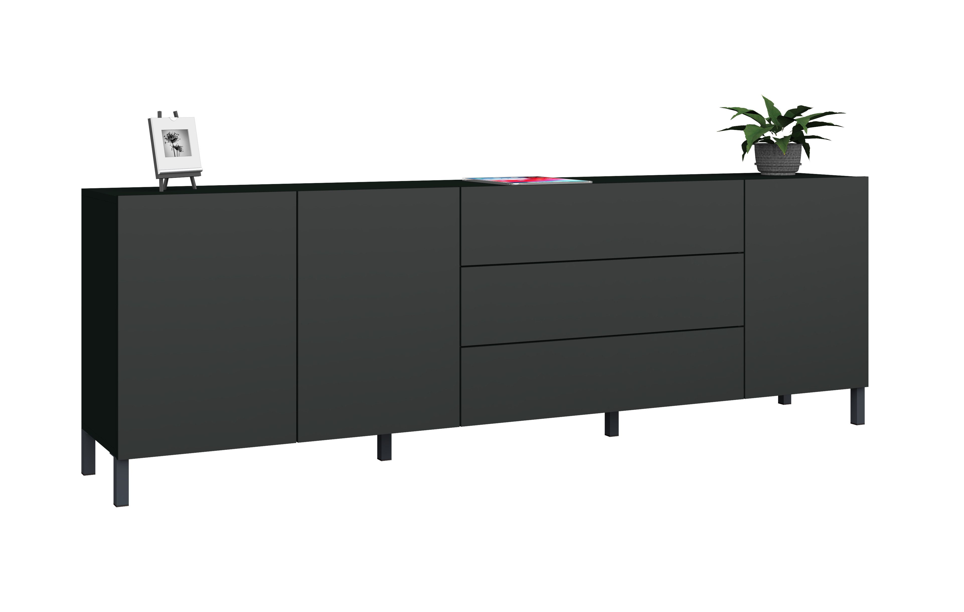 borchardt Möbel Sideboard Pori, Breite 190 günstig online kaufen