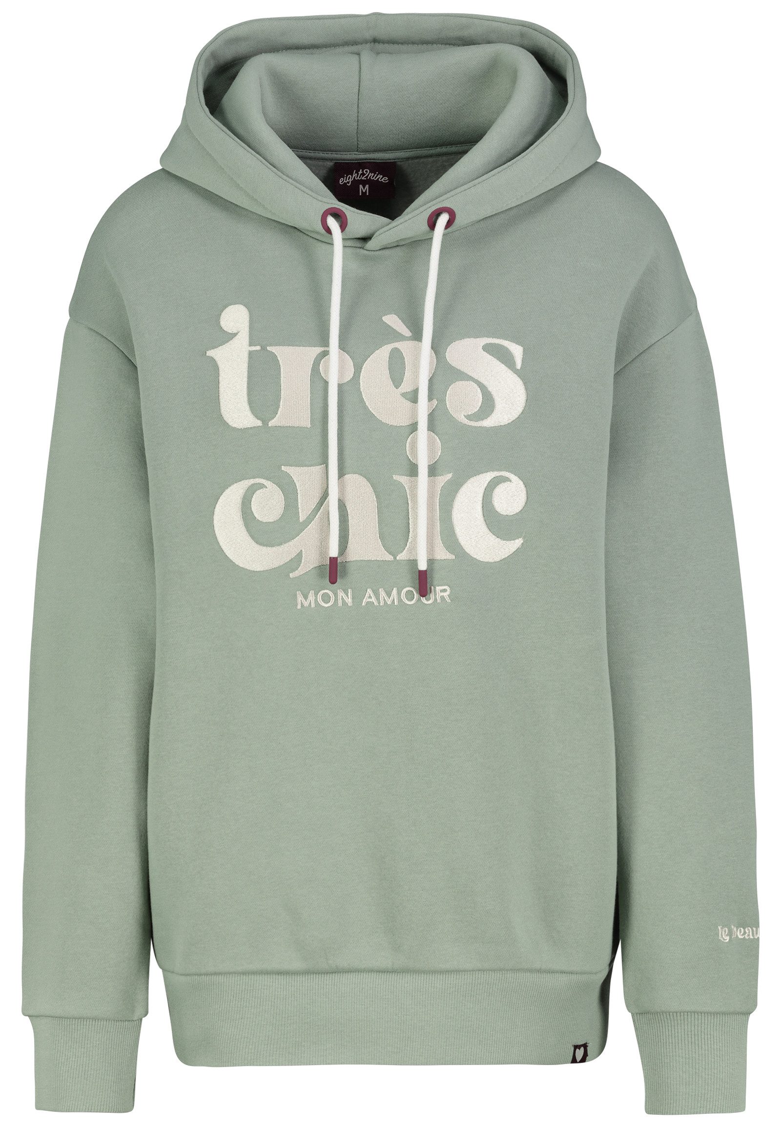 Eight2Nine Hoodie Moderner Frontprint (1-tlg) EIGHT2NINE Hoodie günstig online kaufen