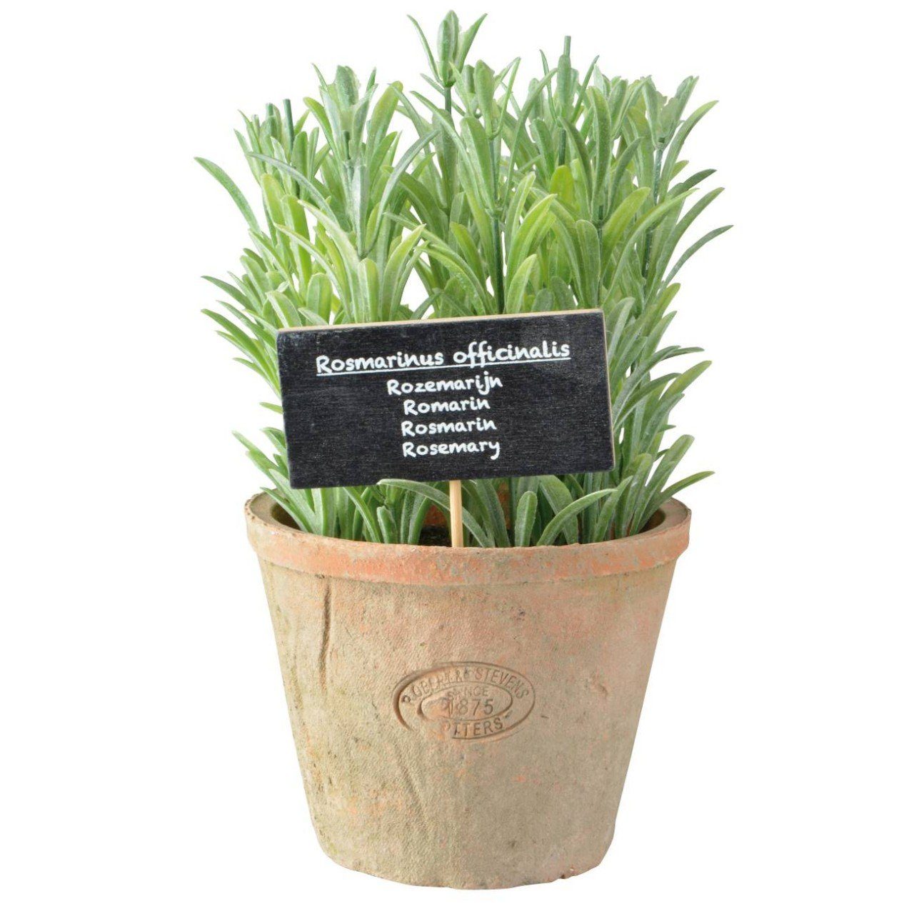 Kunstpflanze, Design H:20.4cm esschert BV cm, Esschert B:13.5cm L:13.5cm Grün design, 20.4 Höhe Terracotta